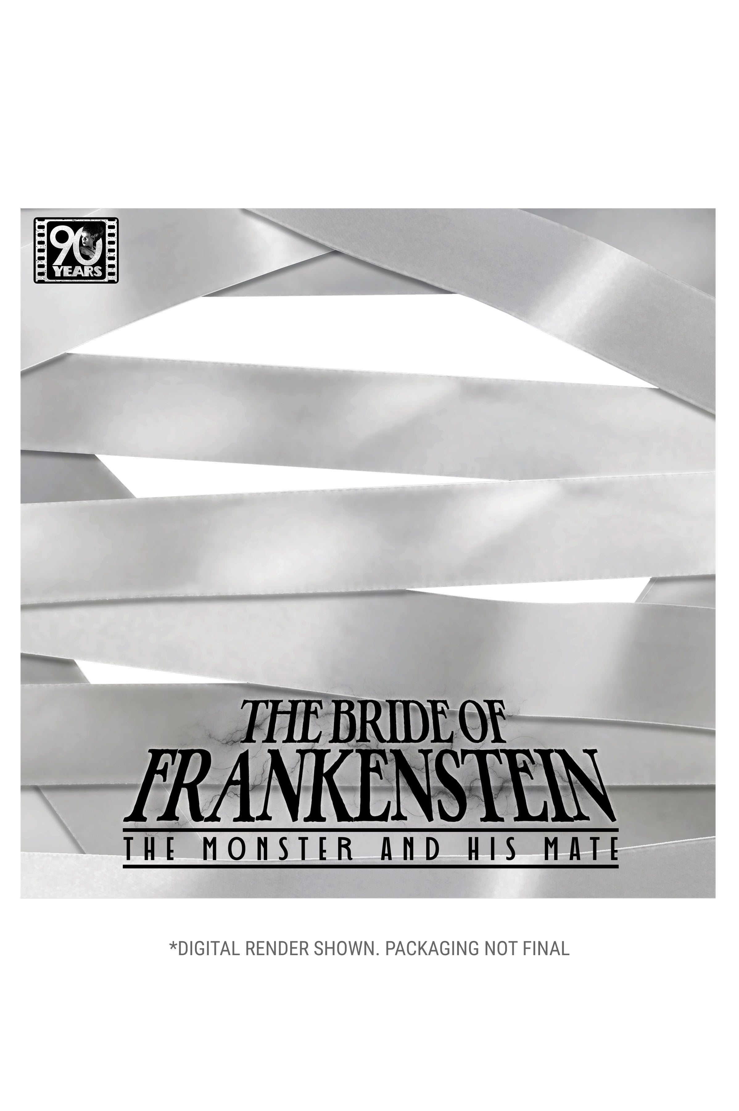 Universal Monsters - The Bride of Frankenstein 90th Anniversary The Monster and His Mate 7” Scale Action Figure 2-Pack - NECA - outside slipcover packaging