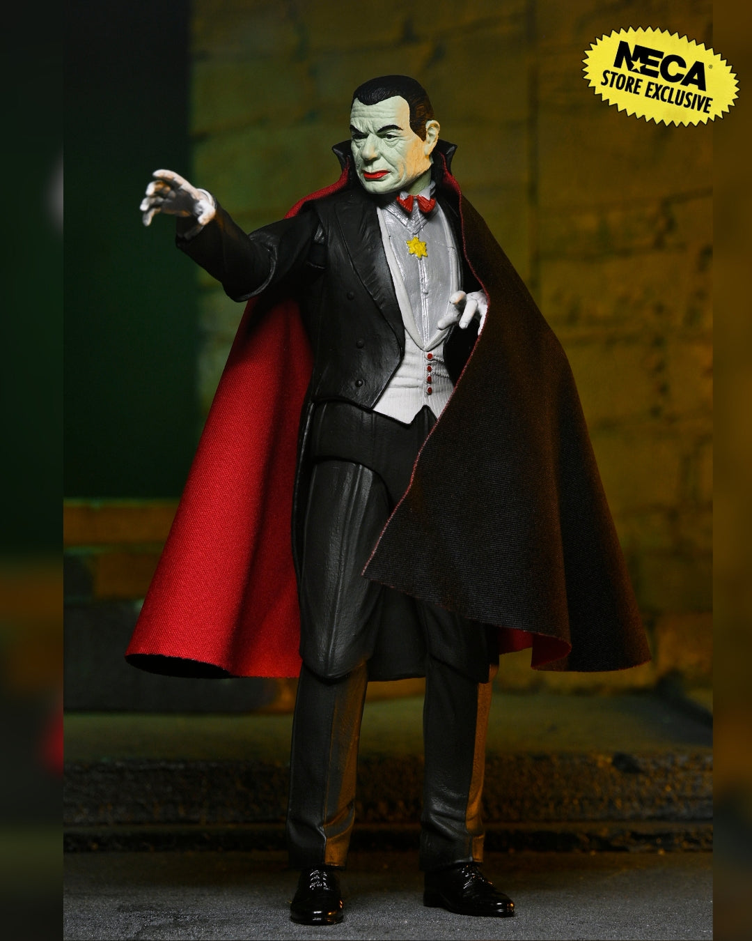 Universal Monsters - Frankenstein, Wolfman, Mummy & Dracula (Classic Movie Monsters) 7” Scale Action Figure Bundle - NECA - Shown: Dracula