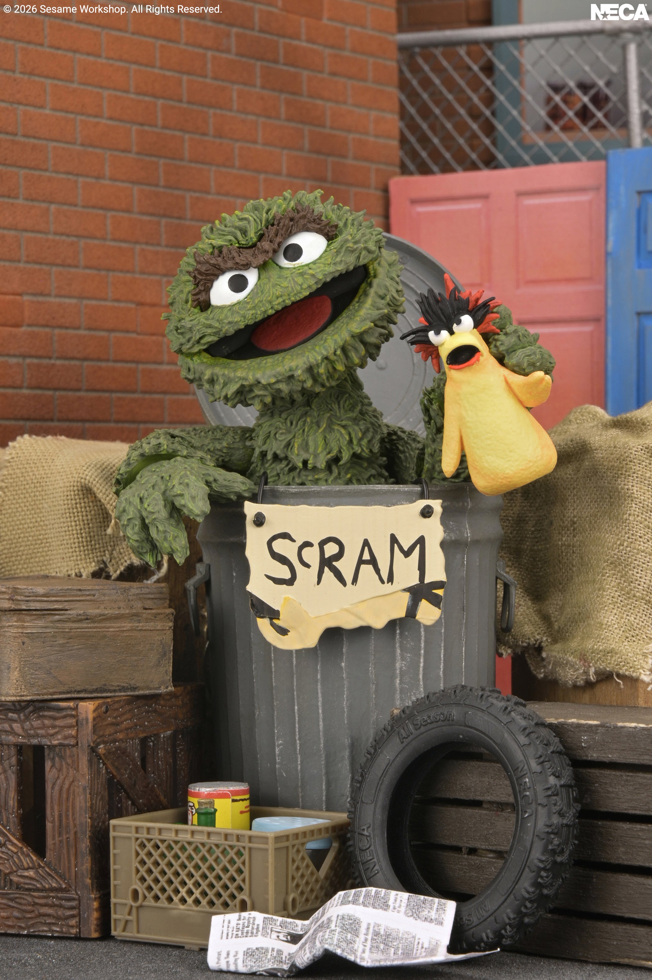 Sesame Street - Ultimate Oscar the Grouch 7” Scale Action Figure on the NECA Store