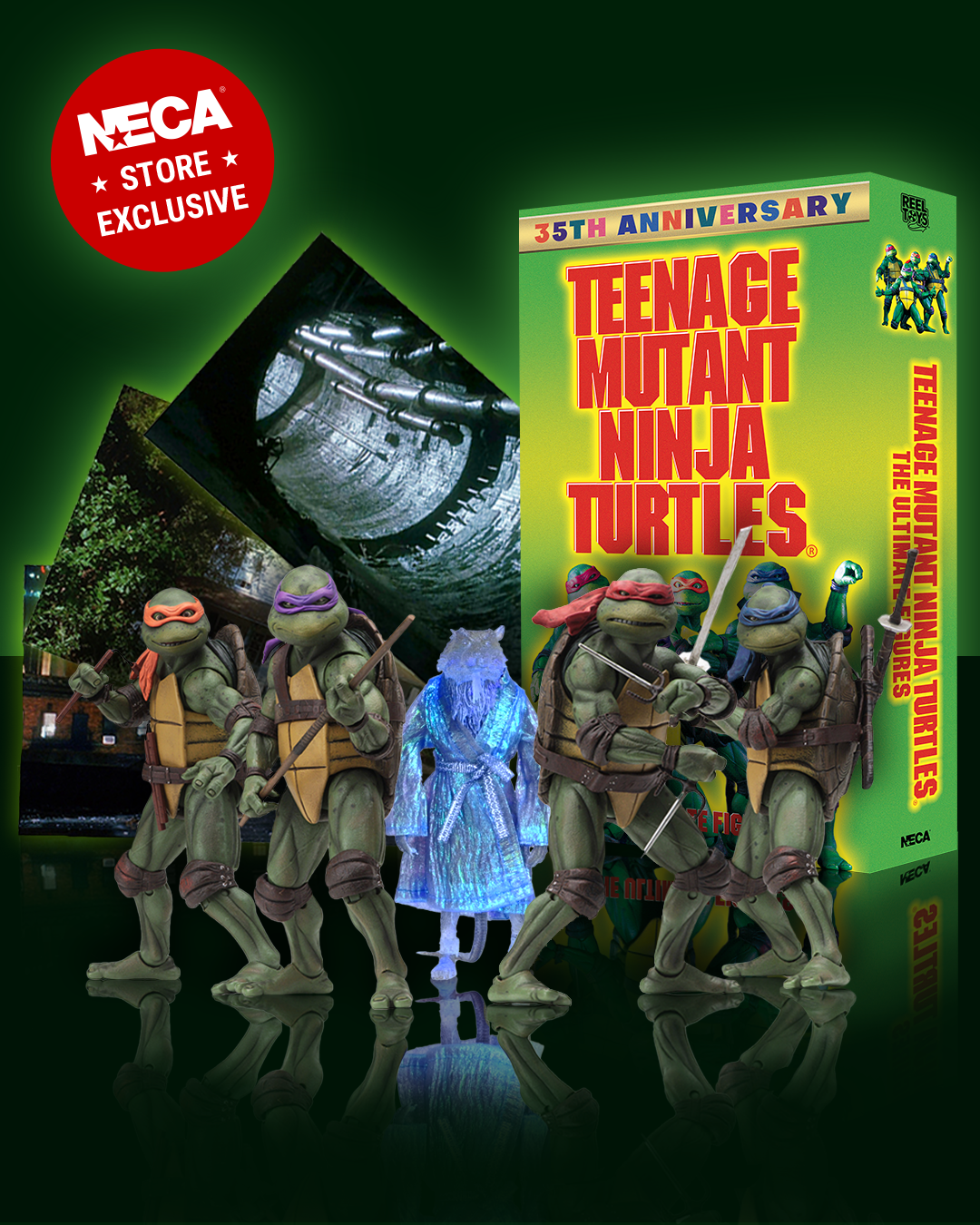 Teenage Mutant Ninja Turtles (1990 Movie) - 35th Anniversary 7" Scale Action 5-Pack (PRE-ORDER) - NECA