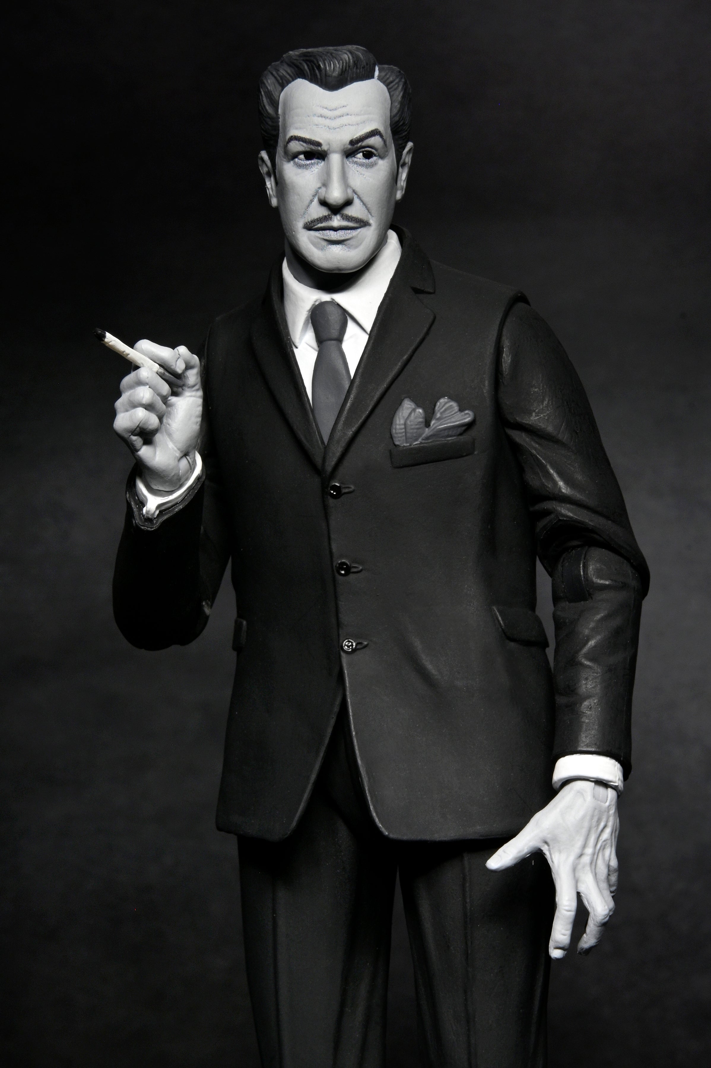 Ultimate Vincent Price 7" Scale Action Figure (Black & White) - NECA