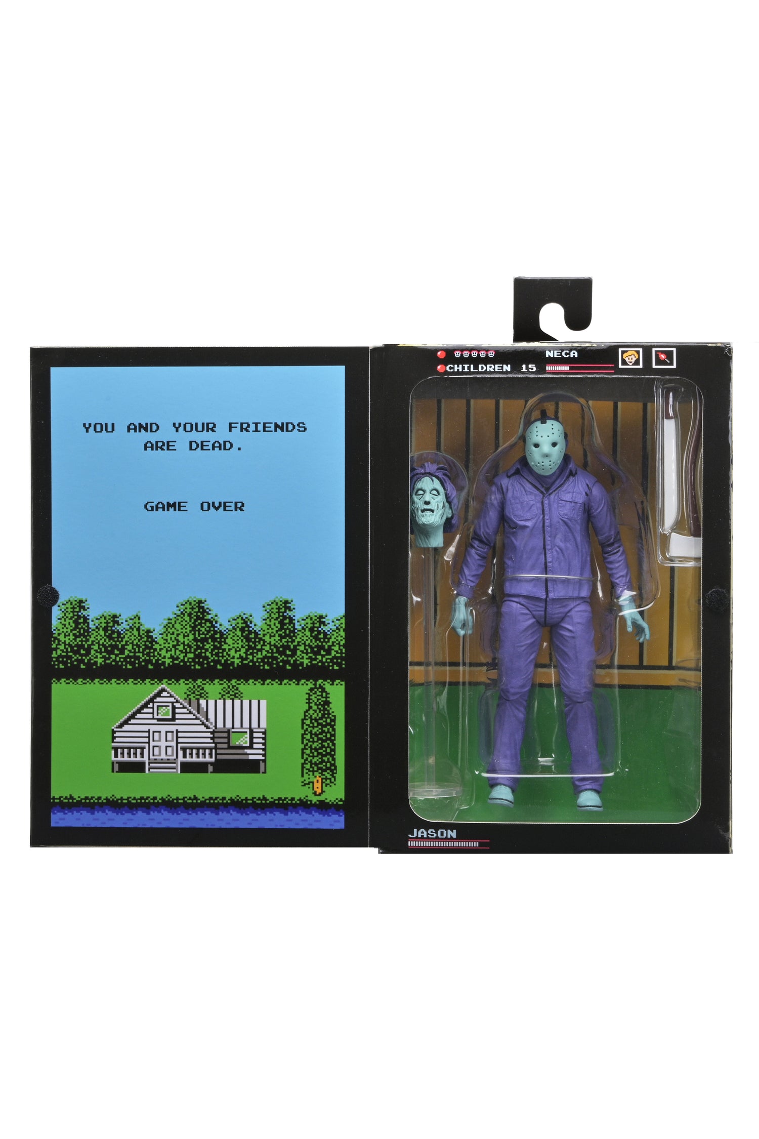 Friday the 13th - Classic Video Game Jason 7" Scale Action Figure with Theme Music Packaging - NECA