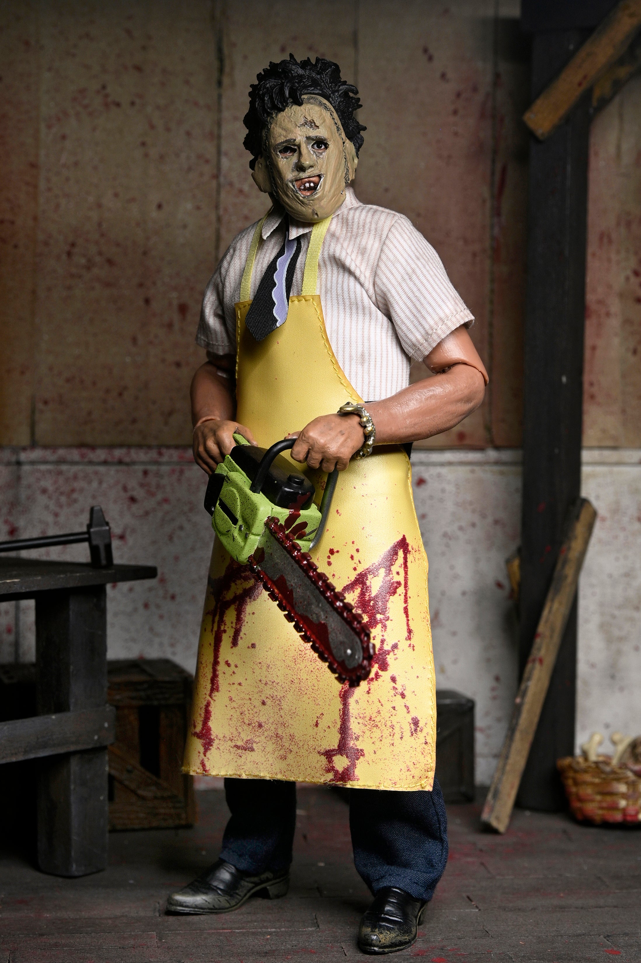 Texas Chainsaw Massacre -Leatherface 8" Clothed Action Figure in Window Box Packaging - NECA