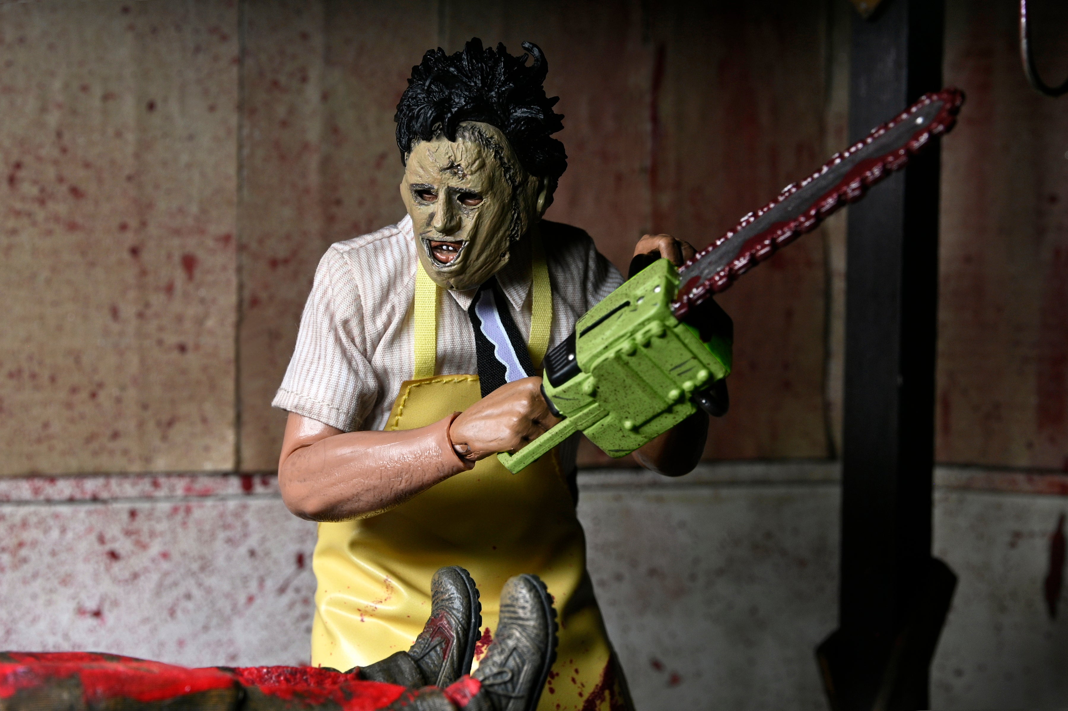 Texas Chainsaw Massacre -Leatherface 8" Clothed Action Figure in Window Box Packaging - NECA