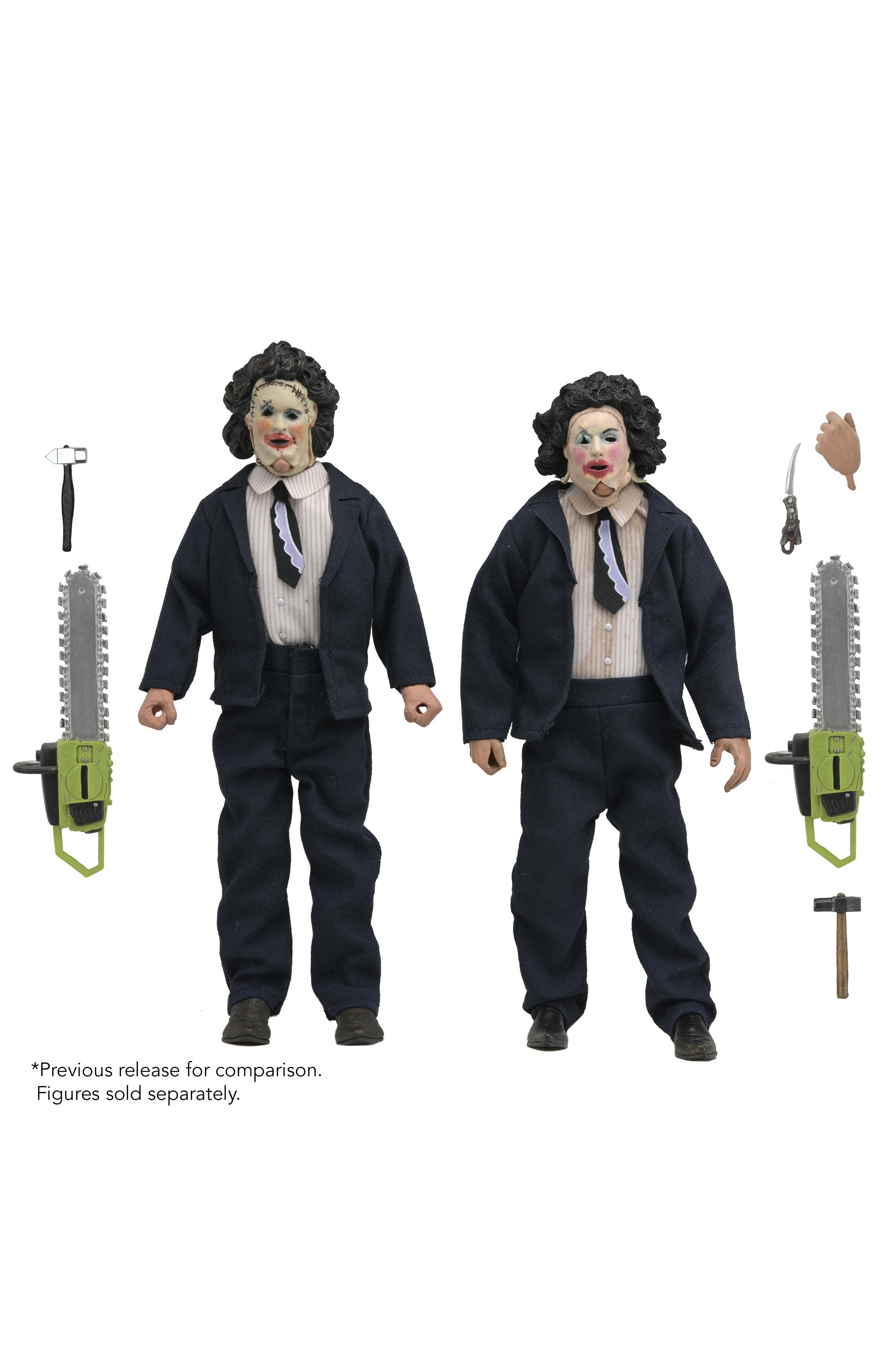 Texas Chainsaw Massacre - Leatherface with Pretty Woman Mask 8" Clothed Action Figure in Window Box Packaging - NECA