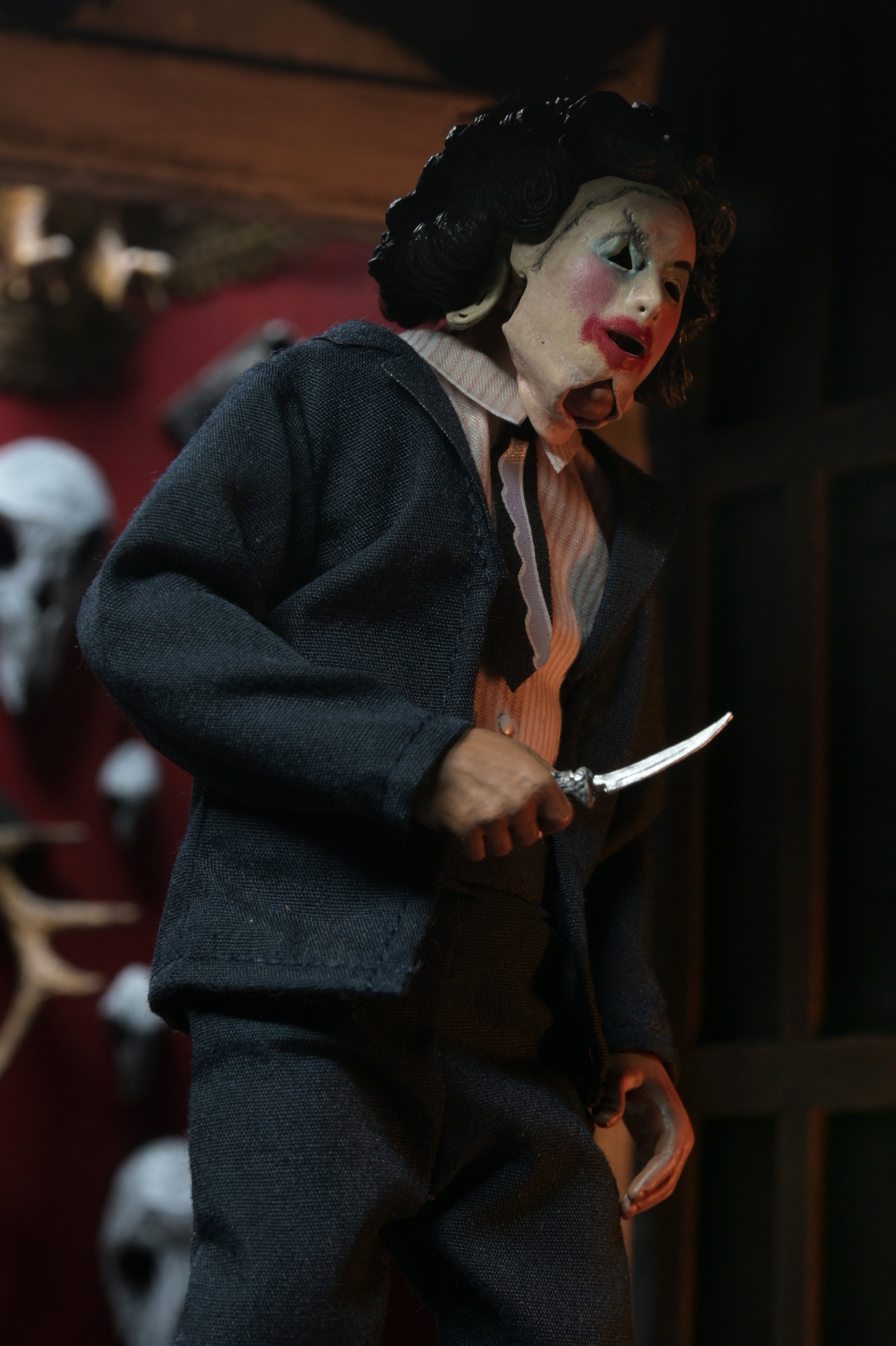 Texas Chainsaw Massacre - Leatherface with Pretty Woman Mask 8" Clothed Action Figure in Window Box Packaging - NECA