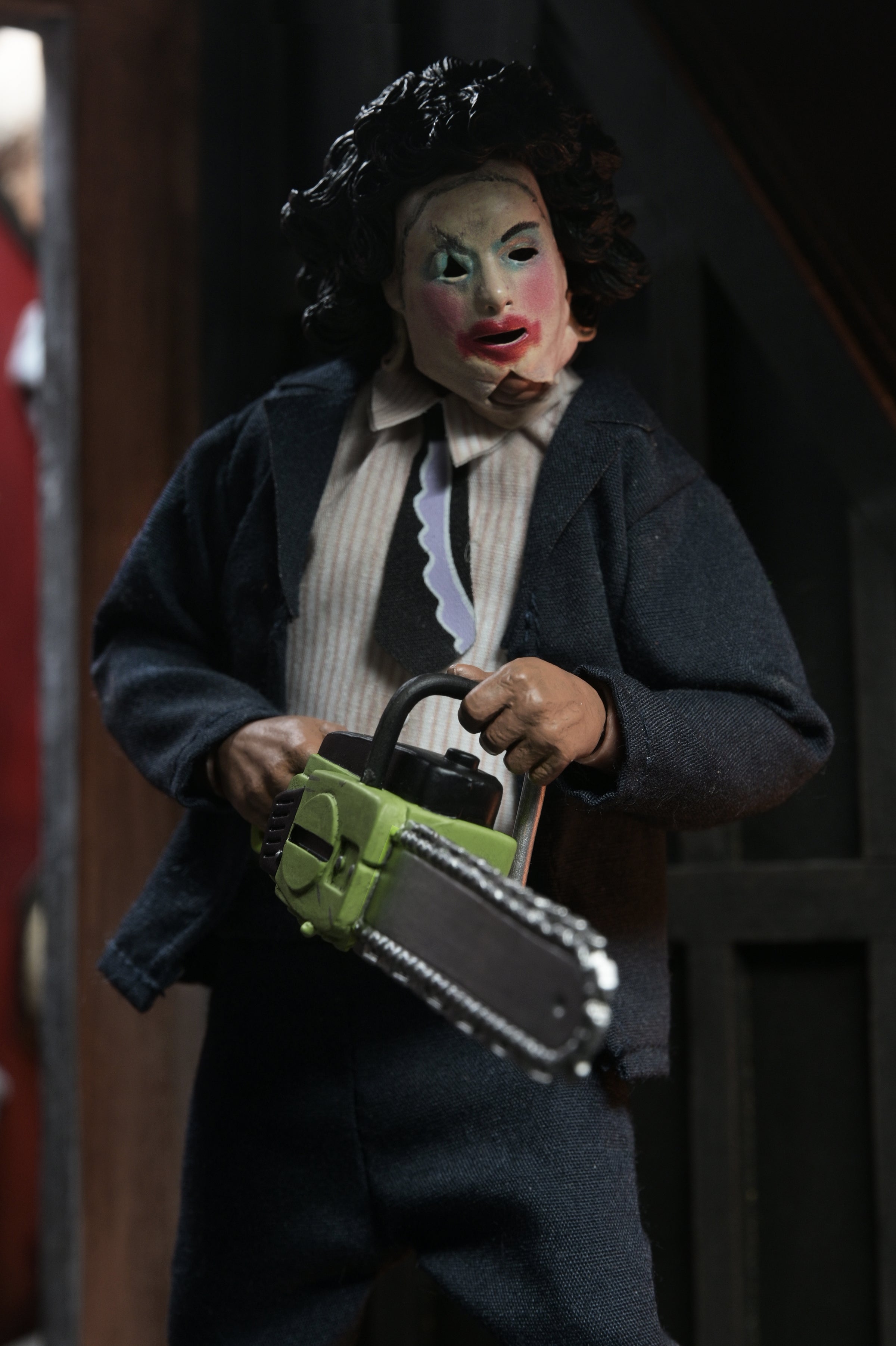 Texas Chainsaw Massacre - Leatherface with Pretty Woman Mask 8" Clothed Action Figure in Window Box Packaging - NECA