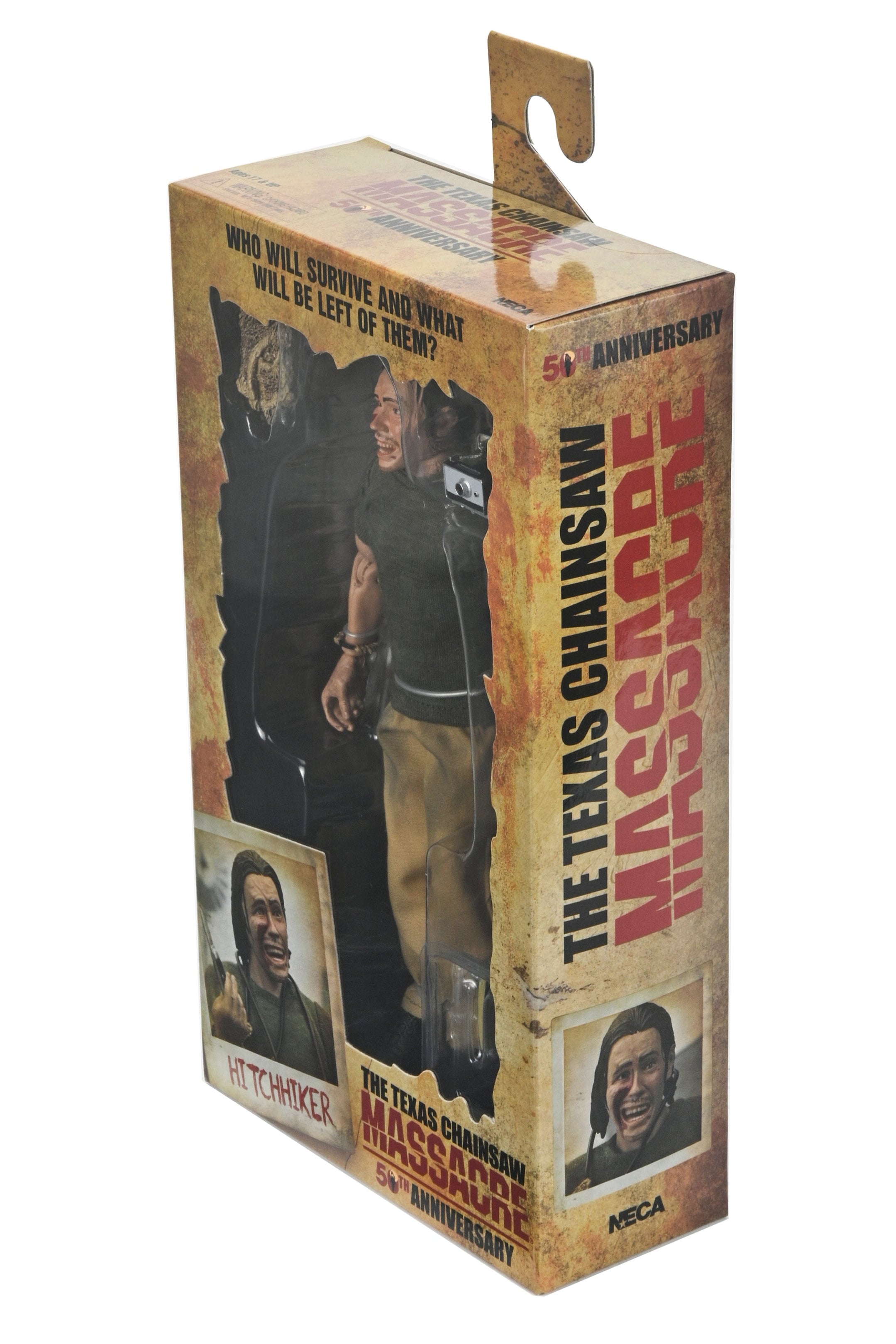 Texas Chainsaw Massacre - 50th Anniversary Hitchhiker 8" Clothed Action Figure - NECA