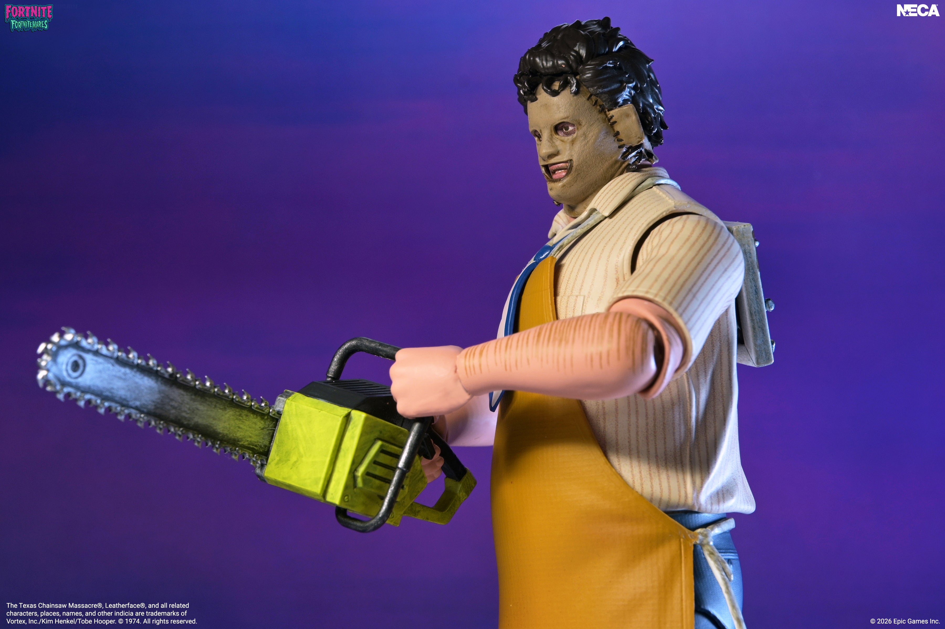 Fortnite x Texas Chainsaw Massacre - Fortnitemares Leatherface 7” Scale Action Figure on the NECA Store