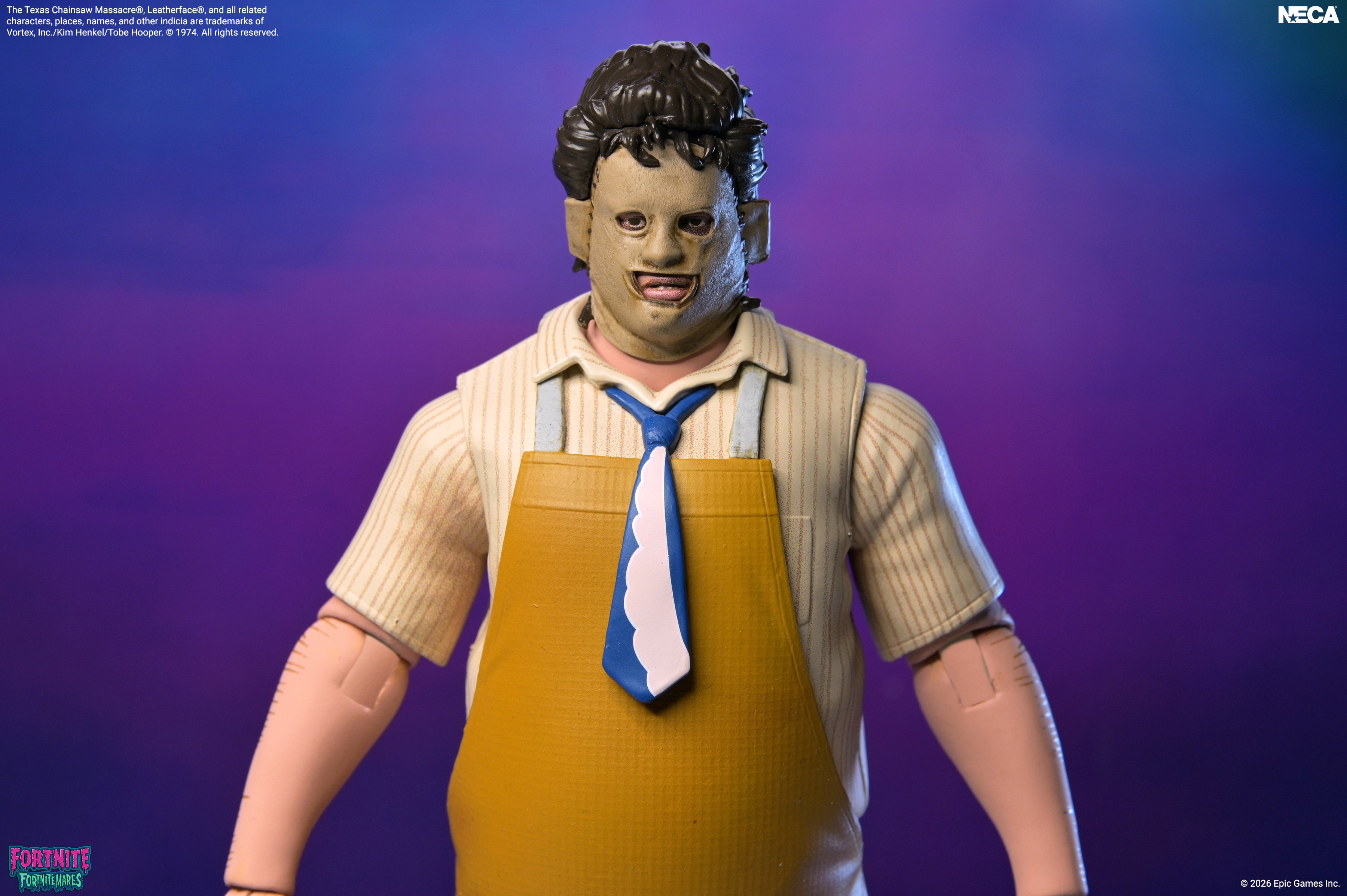 Fortnite x Texas Chainsaw Massacre - Fortnitemares Leatherface 7” Scale Action Figure on the NECA Store