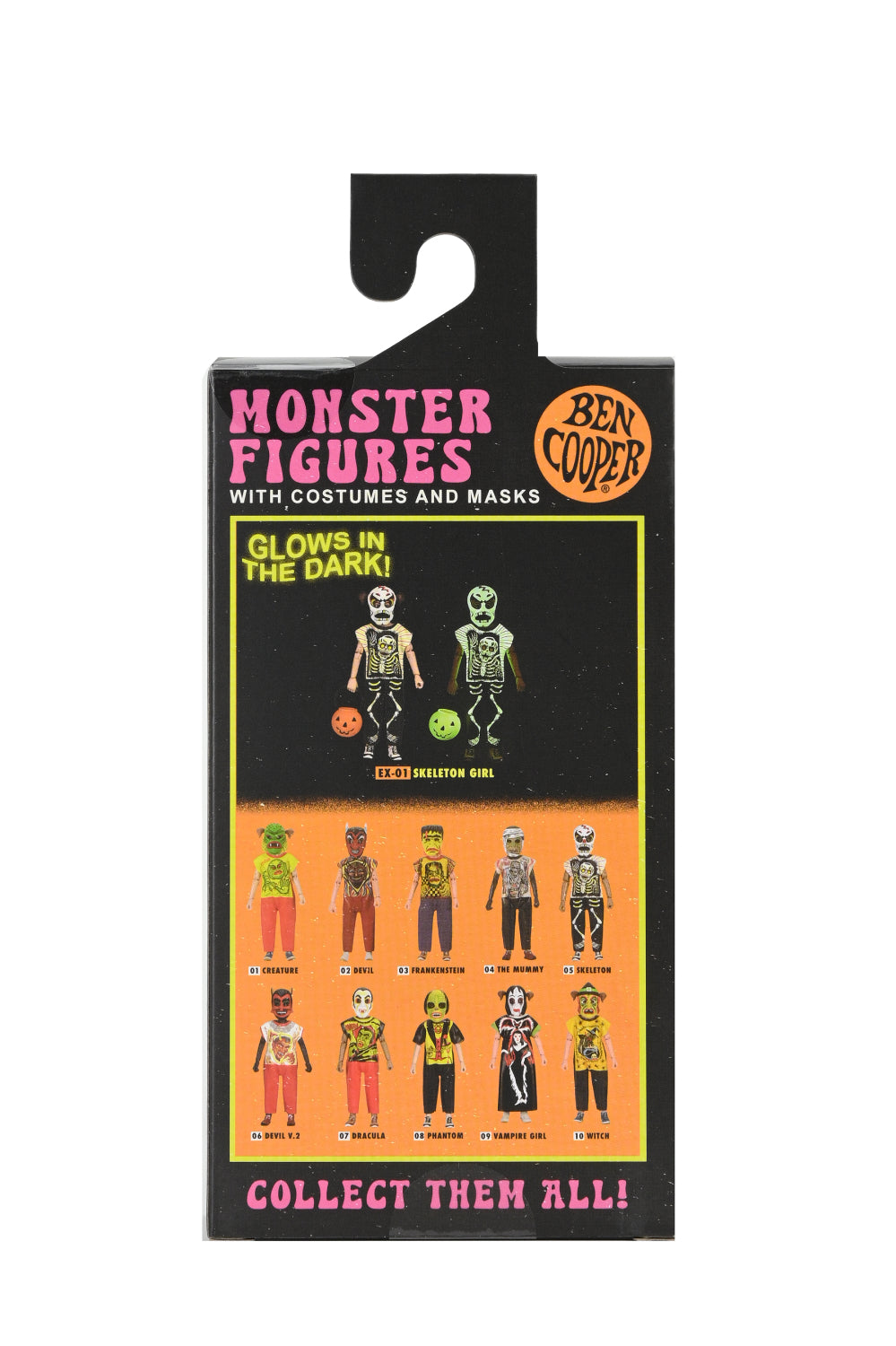 Ben Cooper Costume Kids Collection – Skeleton Girl 6" Glow-in-the-Dark Clothed Action Figure (2024 Con Exclusive) - NECA