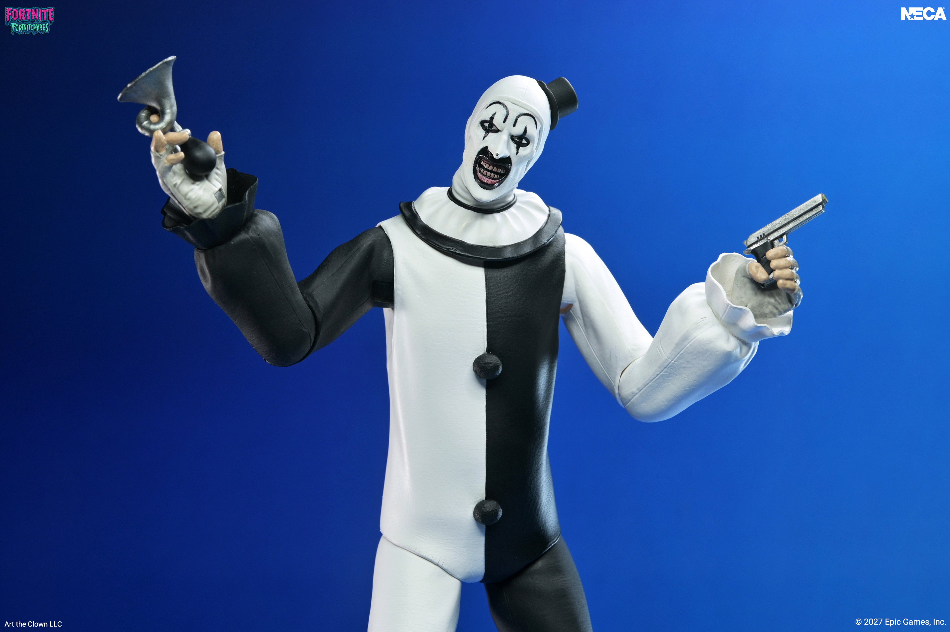 Fortnite x Terrifier - Fortnitemares Art the Clown 7" Scale Action Figure on the NECA Store