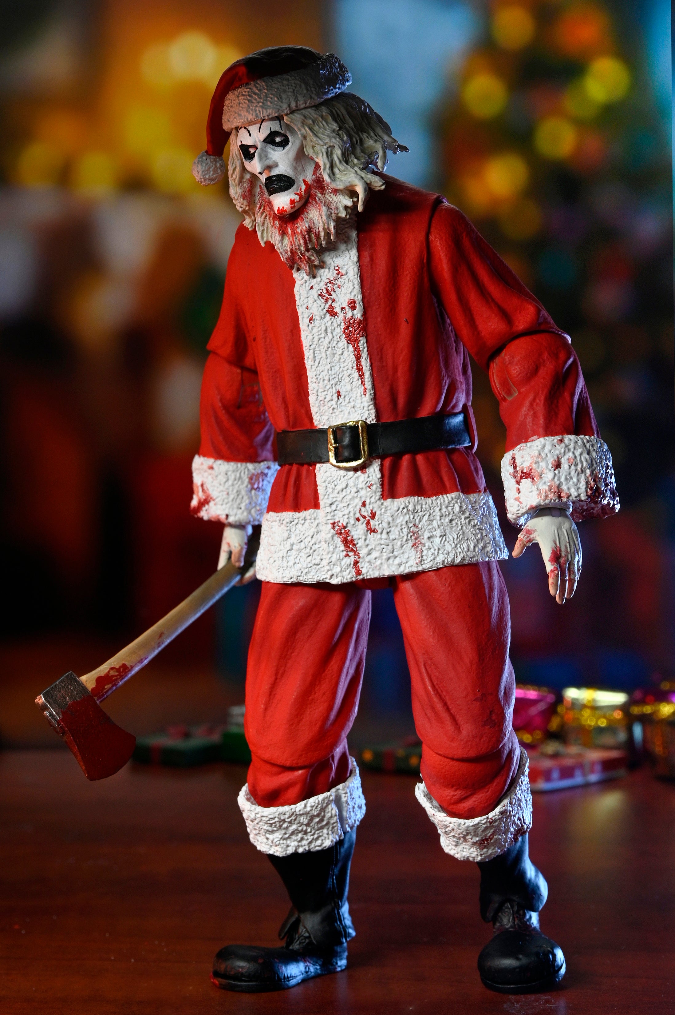 Terrifier 3 - Ultimate Santa Suit Art the Clown (Bloody Version) 7" Scale Action Figure on the NECA Store