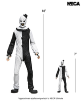 Terrifier - Art the Clown 1/4 Scale Action Figure - NECA - Comparison between the 1/4 Scale and Ultimate Action Figures