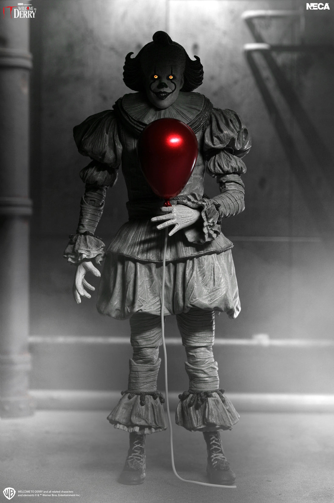 IT: Welcome to Derry - Ultimate Black & White Pennywise 7” Scale Action Figure on the NECA Store
