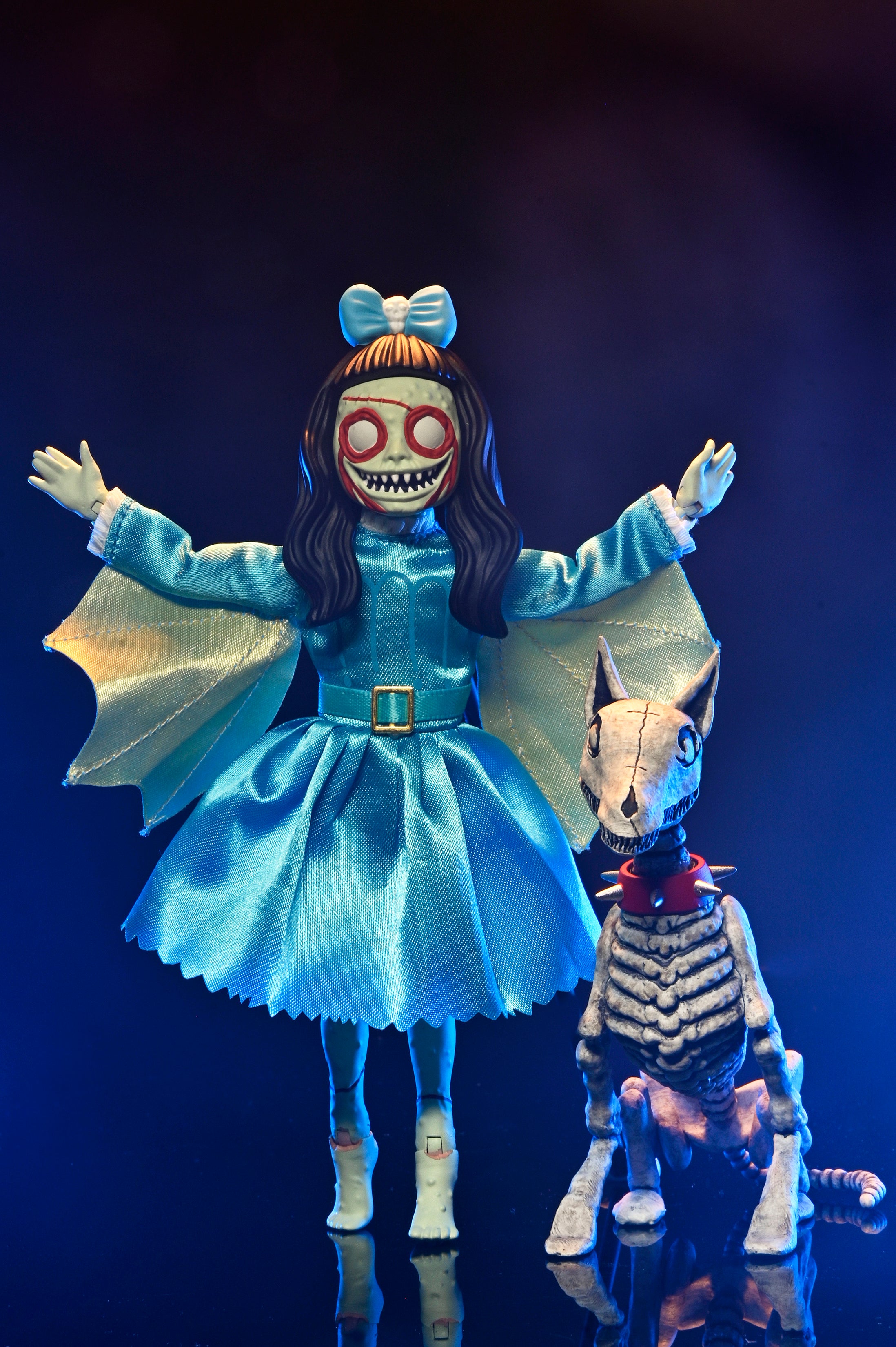 The Beauty of Horror - Ghouliana & Poppet 8" Scale Clothed Action Figure Deluxe Afterlife Set with Limited-Edition Coloring Book Signed by Alan Robert - NECA