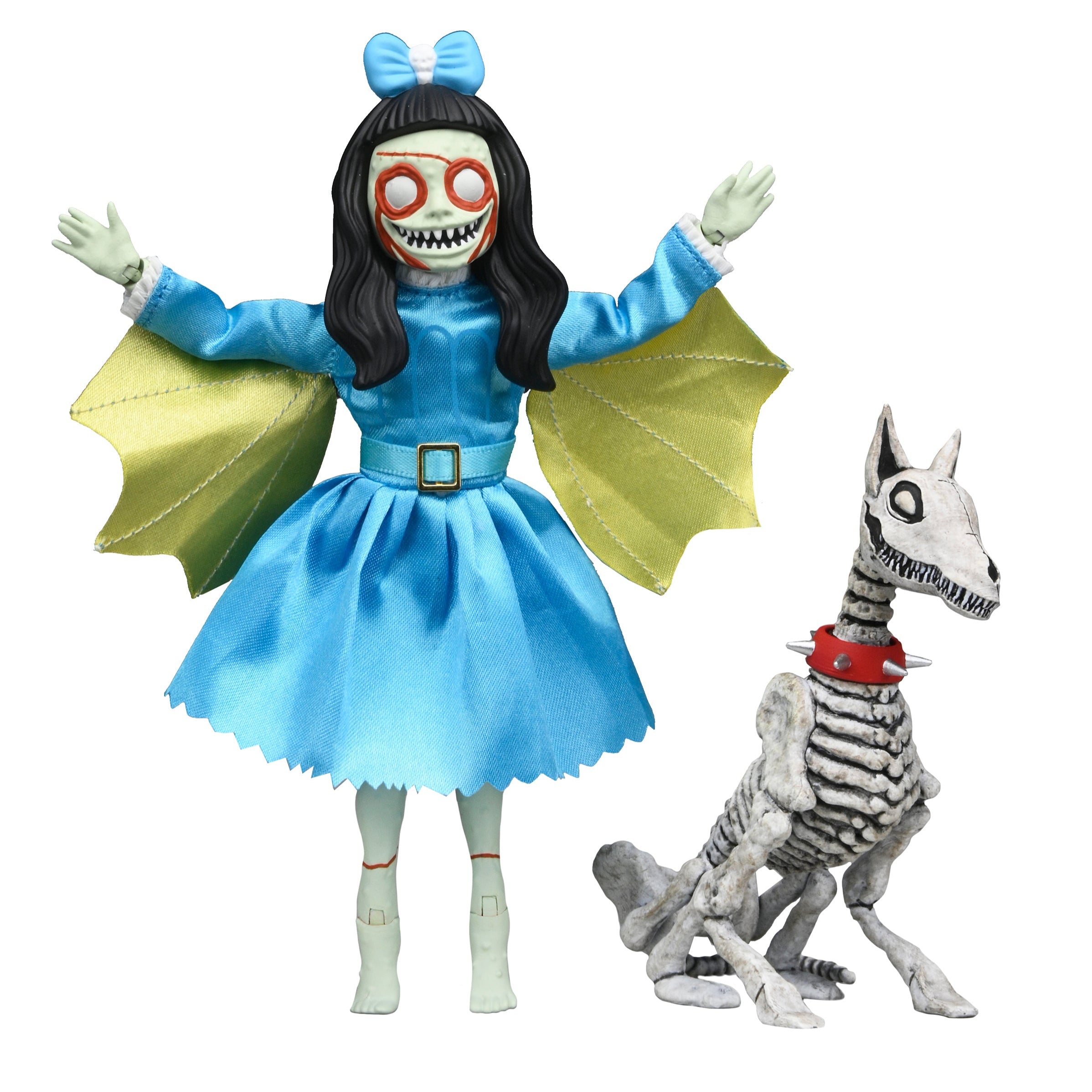 The Beauty of Horror - Ghouliana & Poppet 8" Scale Clothed Action Figure Deluxe Afterlife Set with Limited-Edition Coloring Book Signed by Alan Robert - NECA