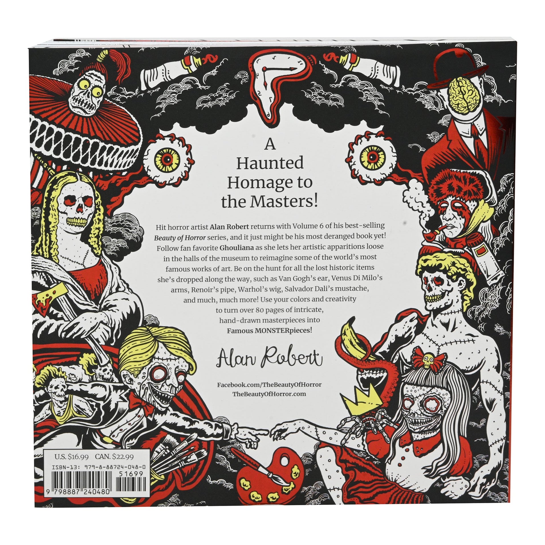 The Beauty of Horror - Ghouliana & Poppet 8" Scale Clothed Action Figure Deluxe Afterlife Set with Limited-Edition Coloring Book Signed by Alan Robert - NECA
