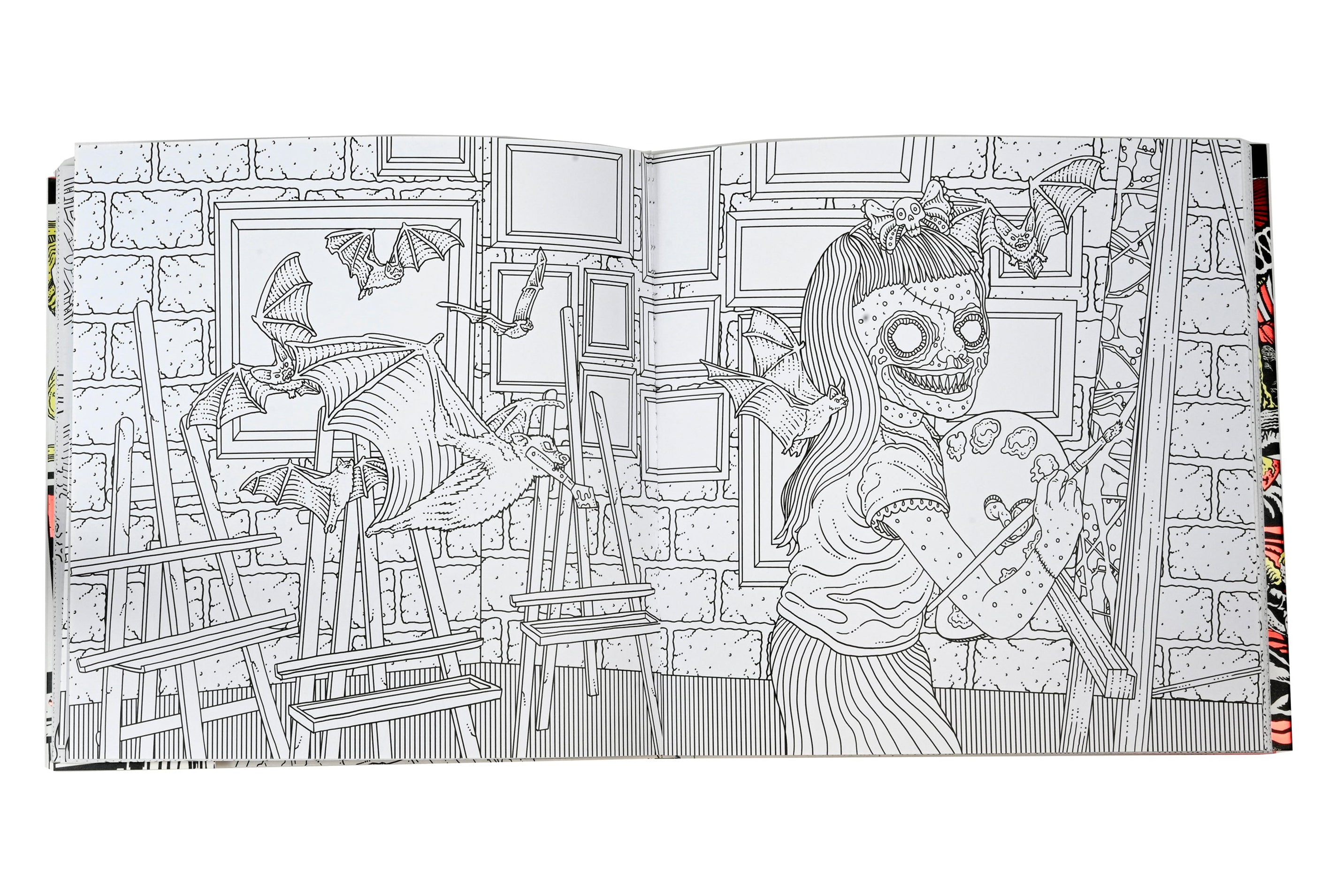 The Beauty of Horror - Ghouliana & Poppet 8" Scale Clothed Action Figure Deluxe Afterlife Set with Limited-Edition Coloring Book Signed by Alan Robert - NECA