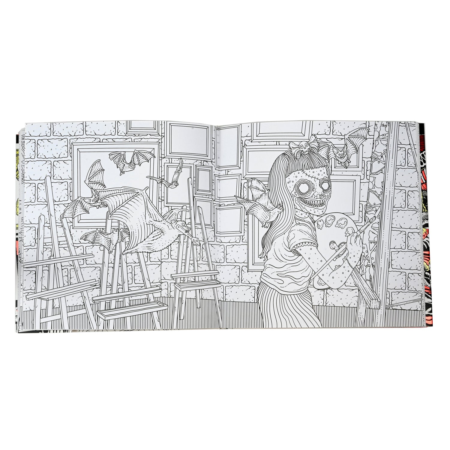 The Beauty of Horror - Ghouliana & Poppet 8" Scale Clothed Action Figure Deluxe Afterlife Set with Limited-Edition Coloring Book Signed by Alan Robert - NECA