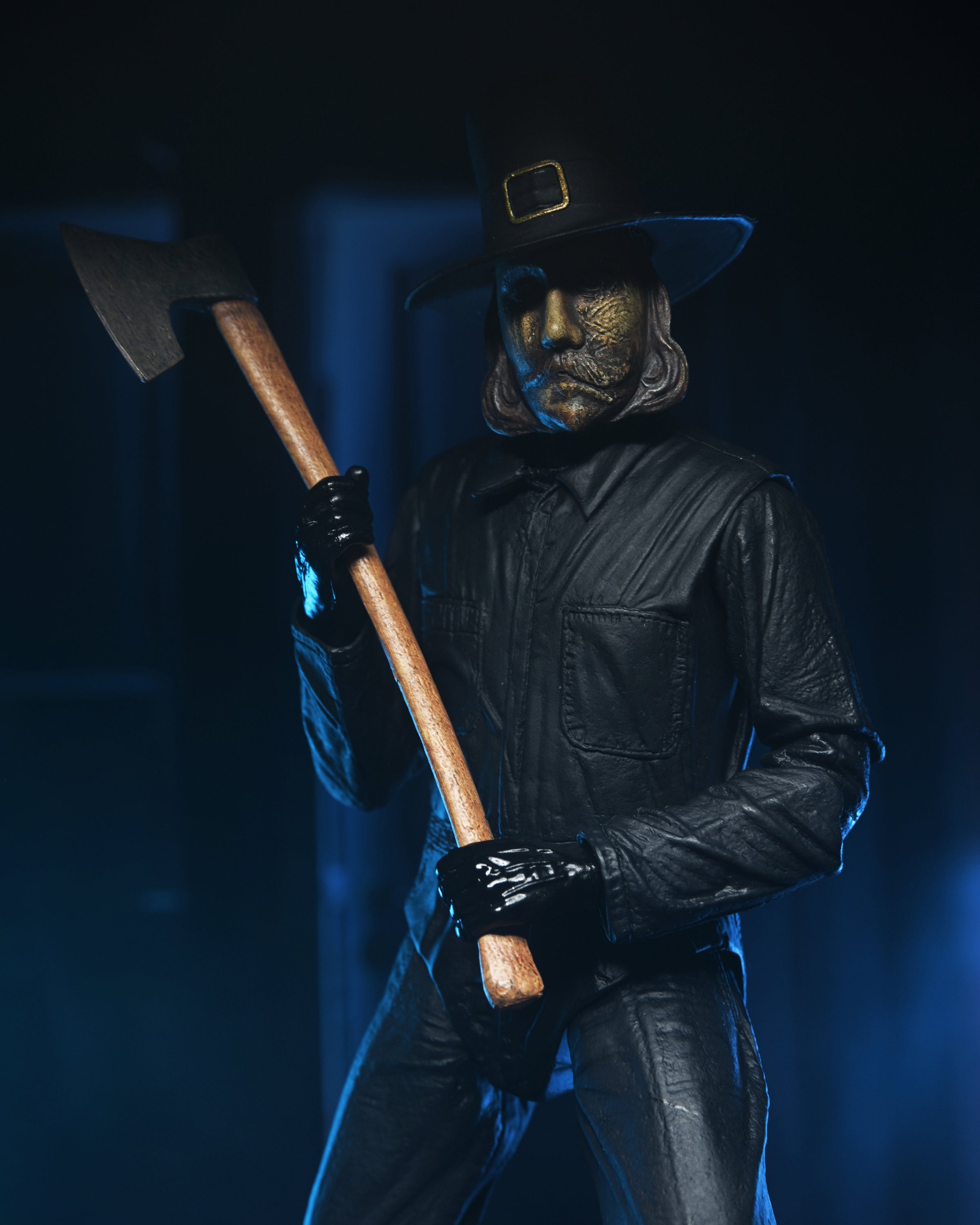 Thanksgiving - Ultimate John Carver 7” Scale Action Figure with axe and destroyed mask