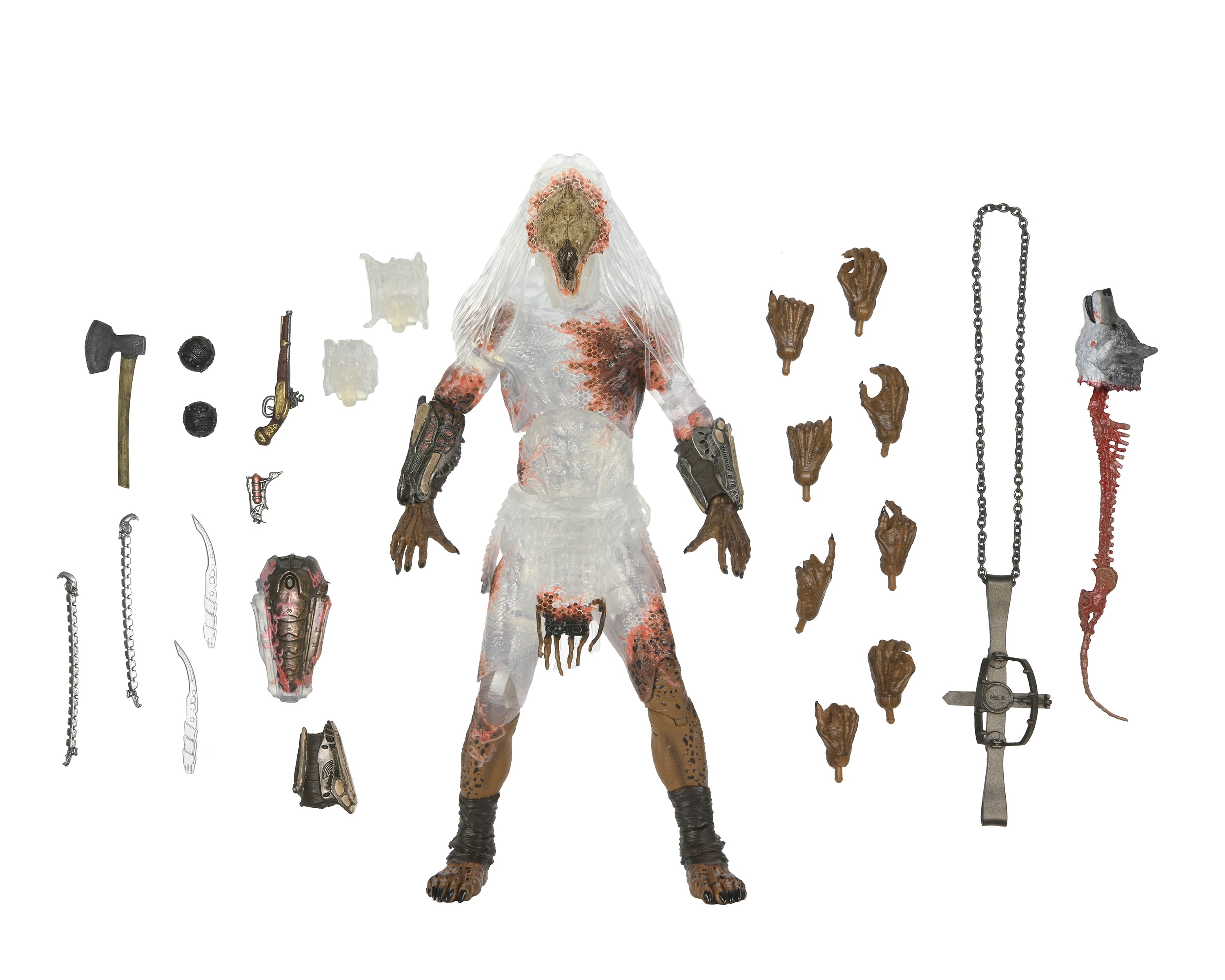 Prey - Ultimate “Camo Reveal” Feral Predator 7” Scale Action Figure (2024 Con Exclusive) - NECA