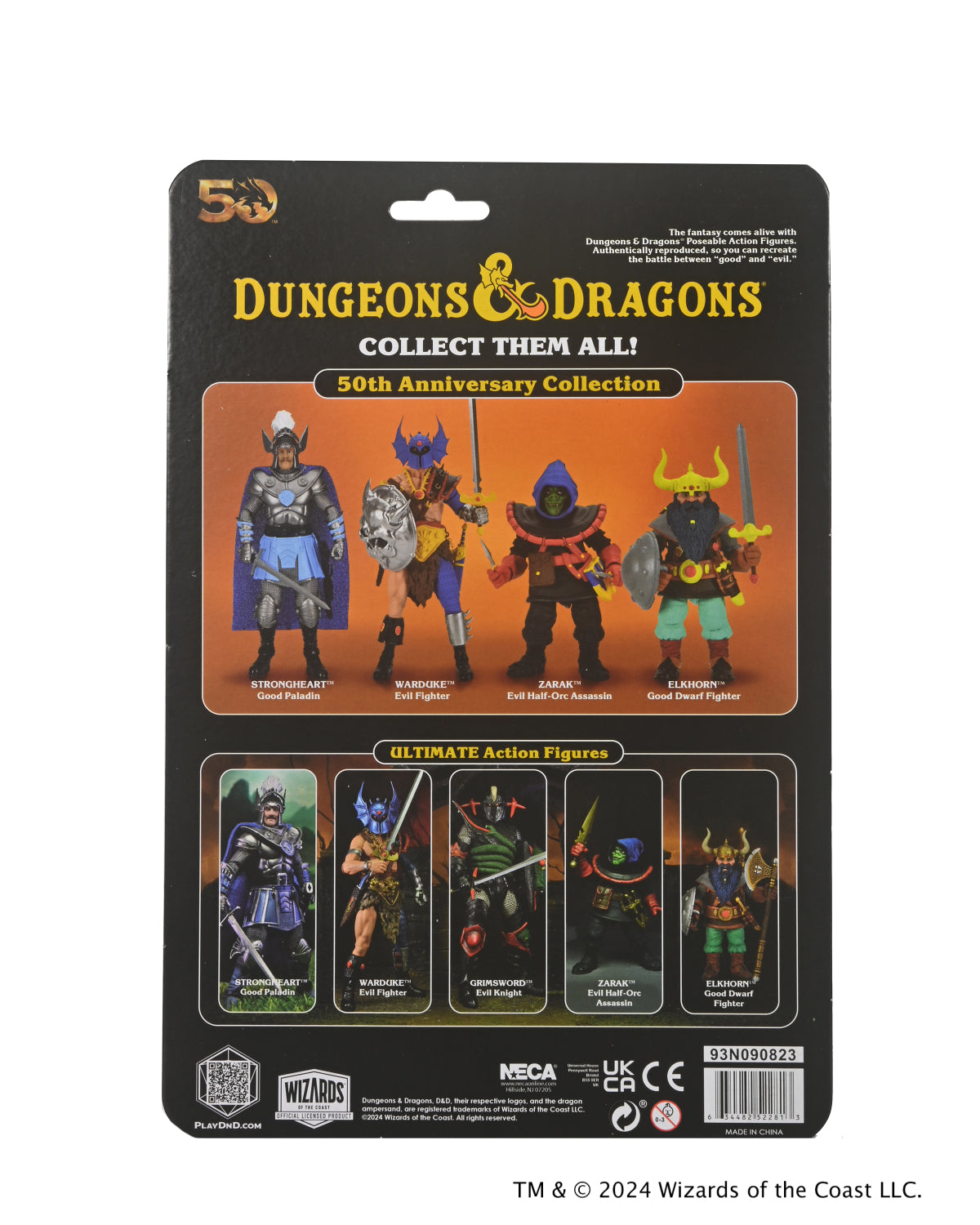 Dungeons and Dragons - 50th Anniversary Strongheart 7" Scale Figure on Blister Card - NECA