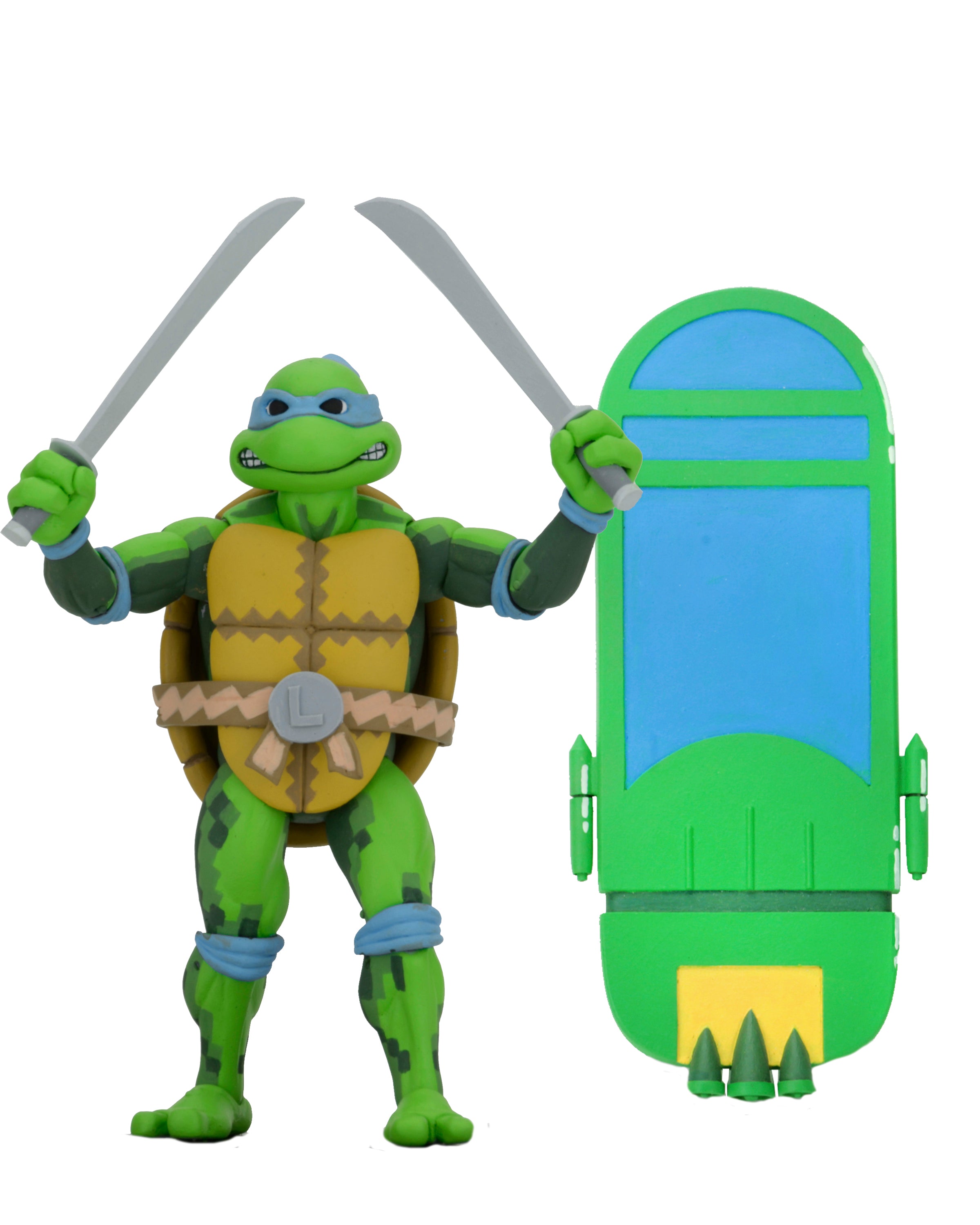 Teenage Mutant Ninja Turtles: Turtles in Time - Leonardo (Series 1) 7" Scale Action Figure - NECA VAULT