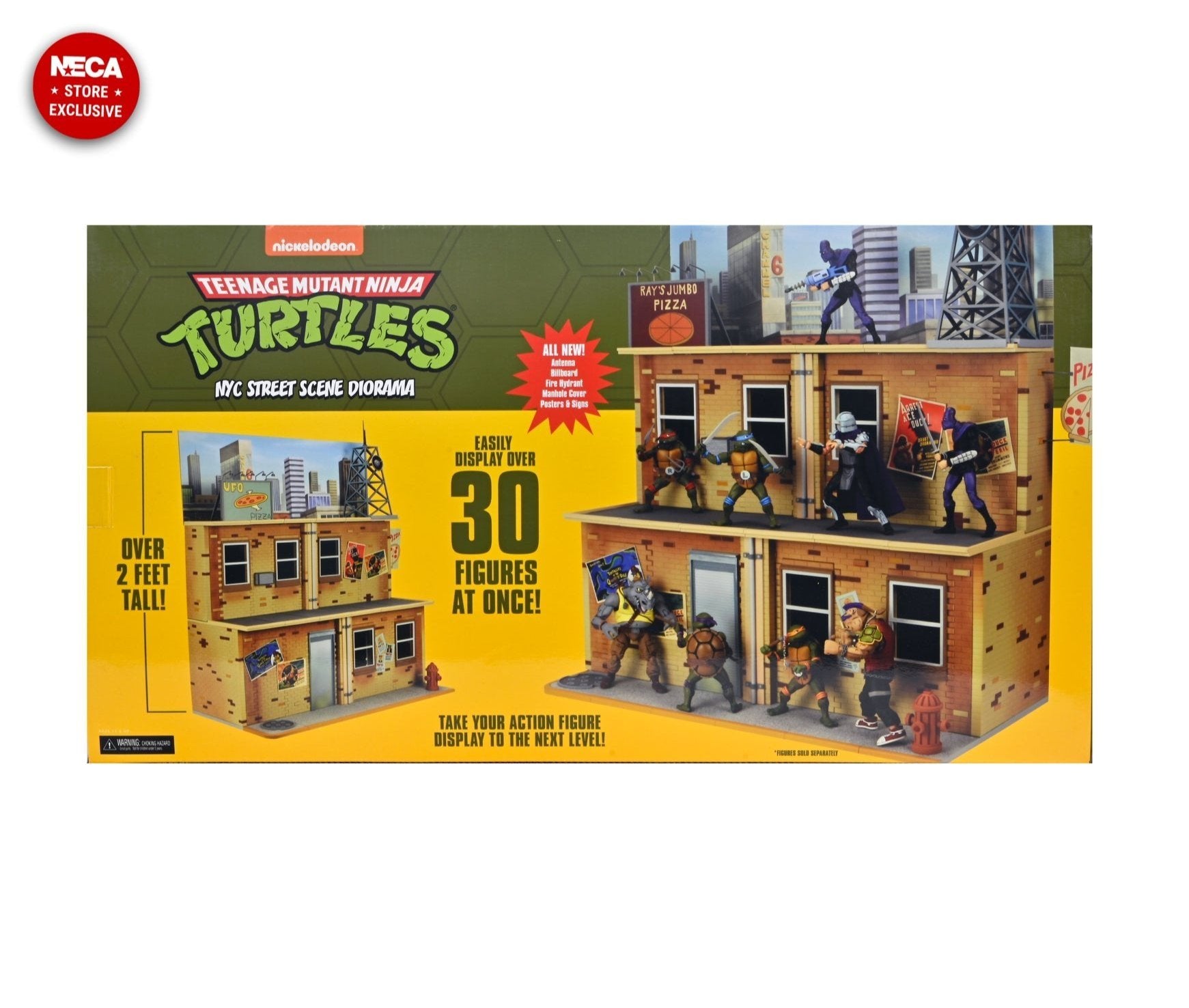 Teenage Mutant Ninja Turtles (Cartoon) – TMNT Cartoon Street Scene Diorama (Re-Release) - NECA