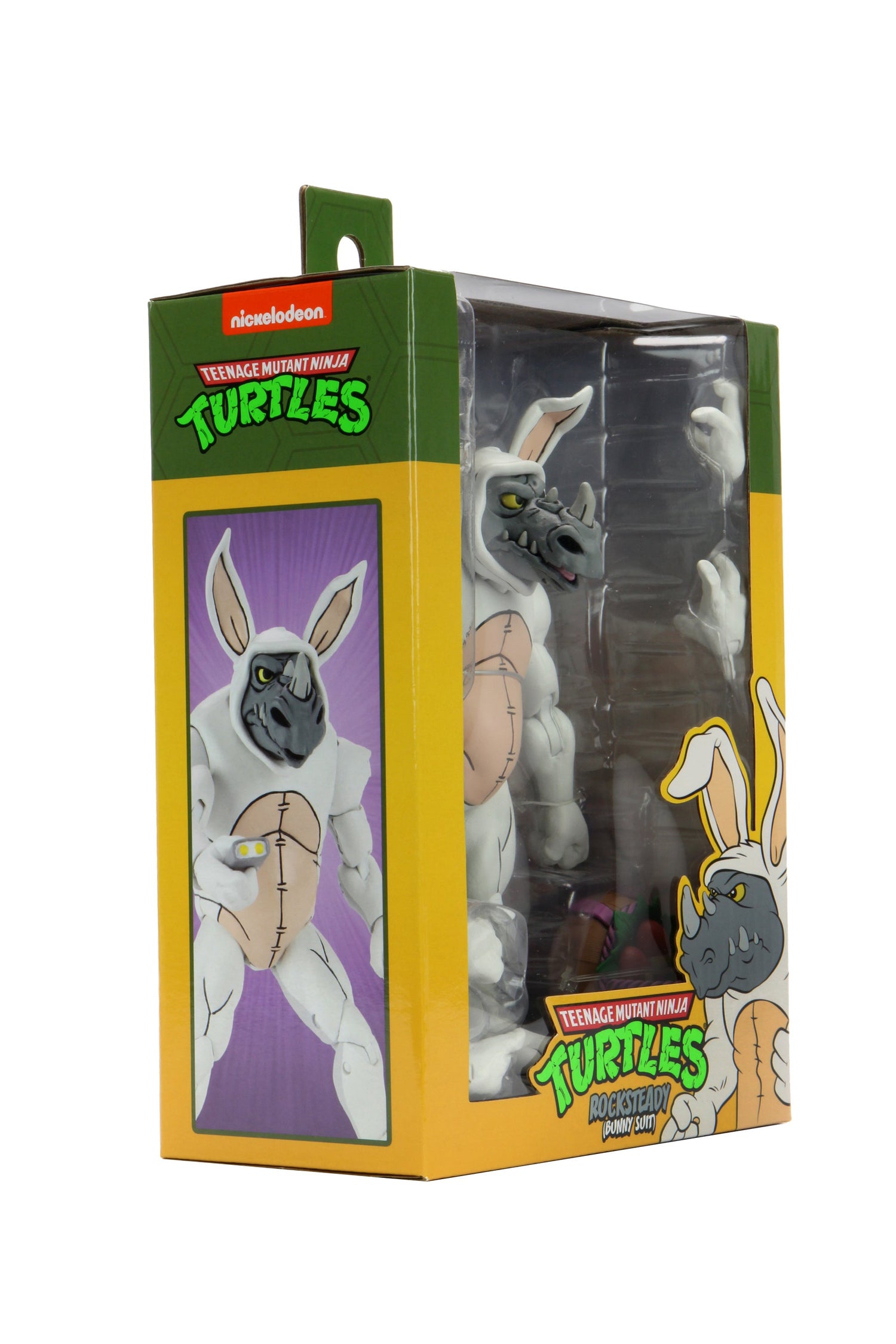 Teenage Mutant Ninja Turtles (Cartoon) - Bunny Suit Rocksteady 7" Scale Action Figure - NECA VAULT