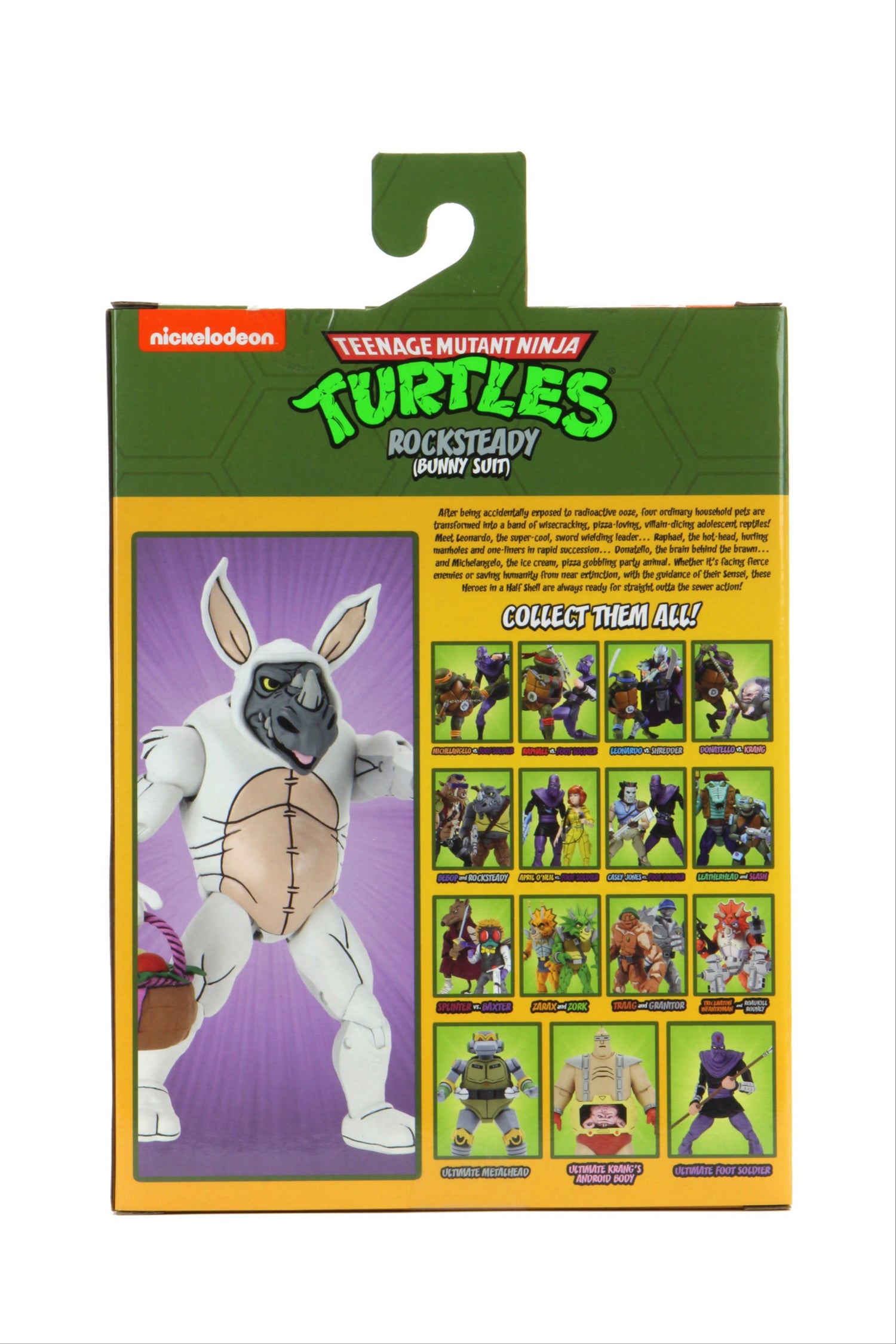 Teenage Mutant Ninja Turtles (Cartoon) - Bunny Suit Rocksteady 7" Scale Action Figure - NECA VAULT