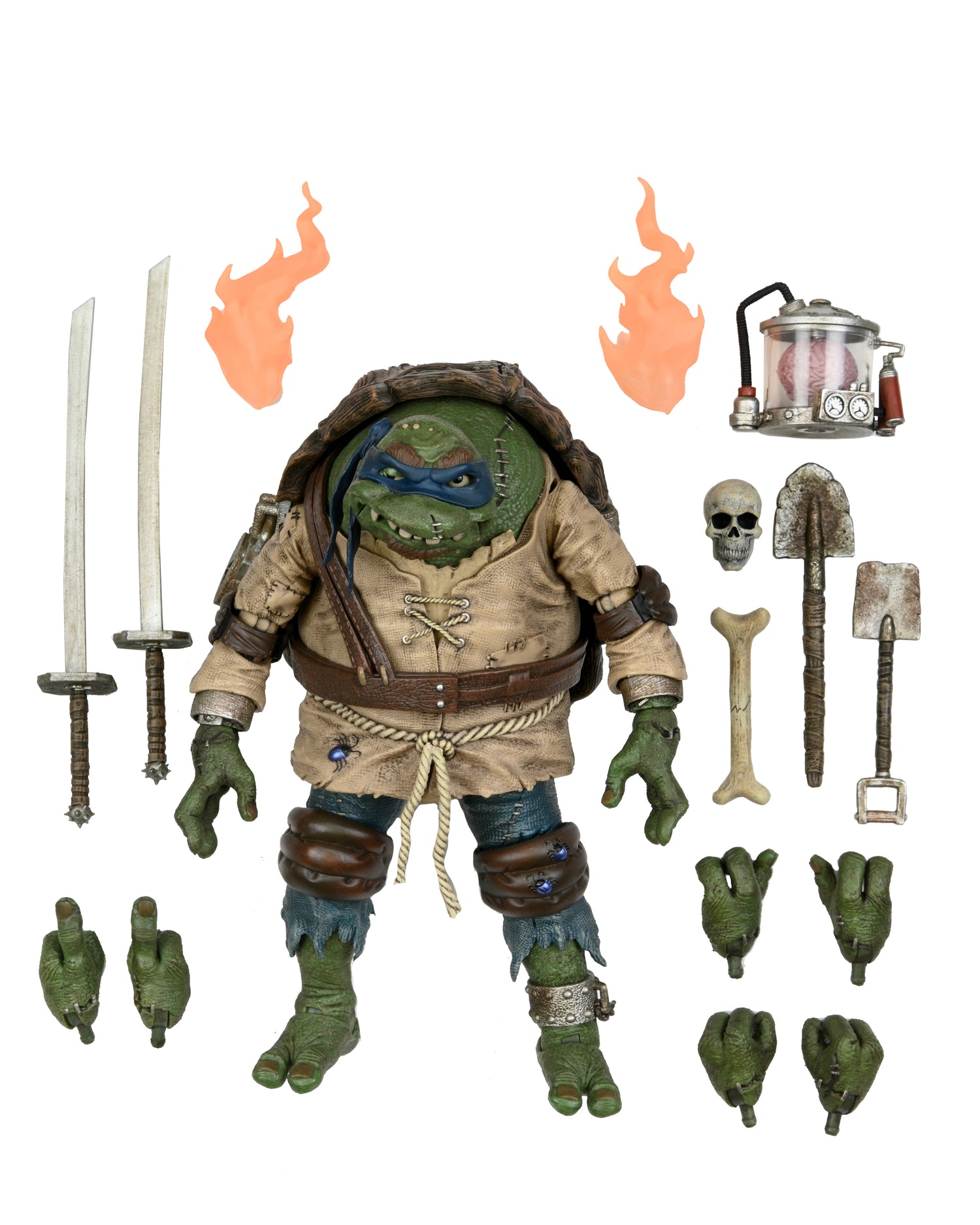 Universal Monsters/Teenage Mutant Ninja Turtles - 7” Scale Action Figure - Leonardo as The Hunchback - NECA