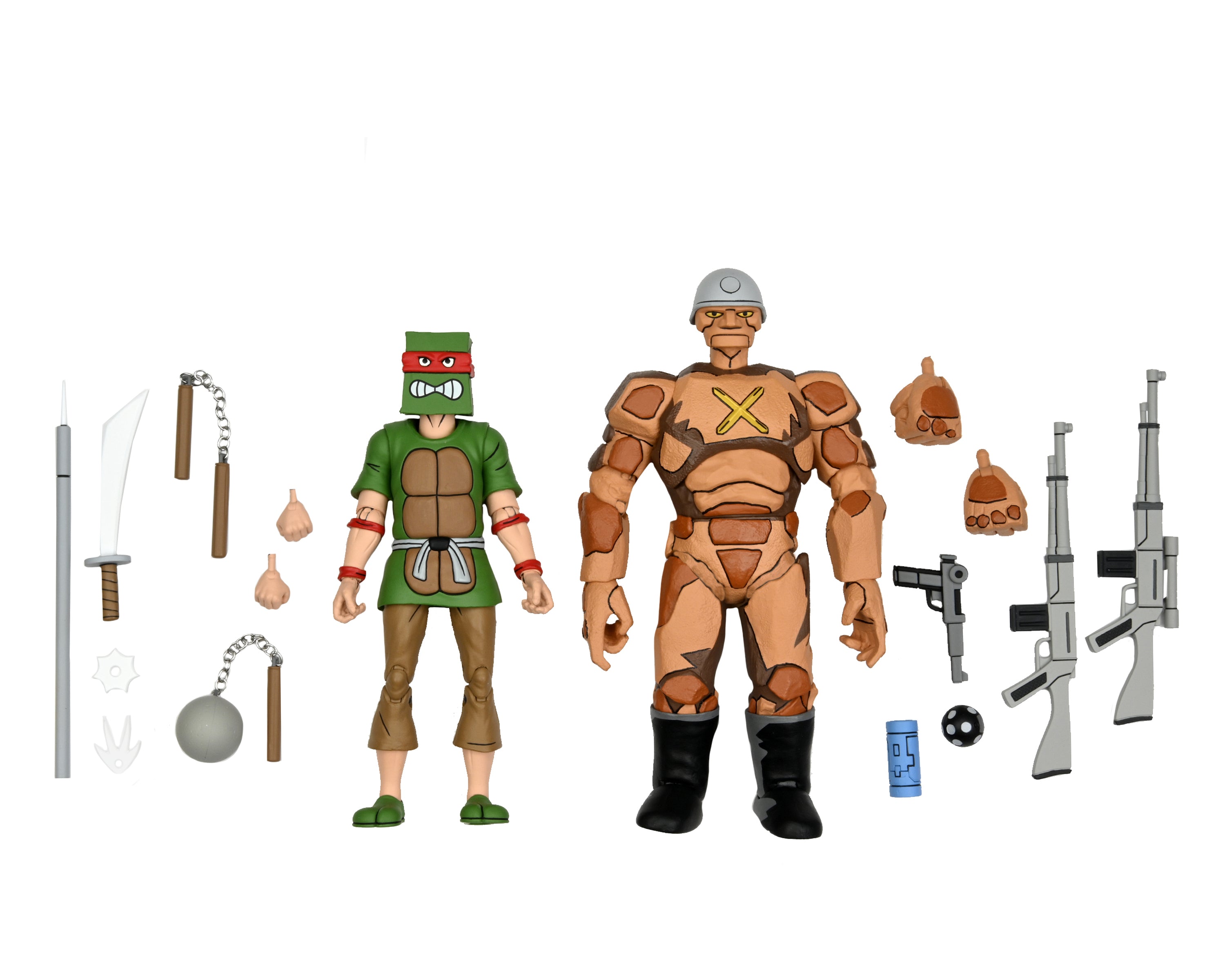 Teenage Mutant Ninja Turtles (Cartoon) - Rock Soldier Infantry & Crooked Goon 7” Scale Action Figures (2-Pack) on the NECA Store