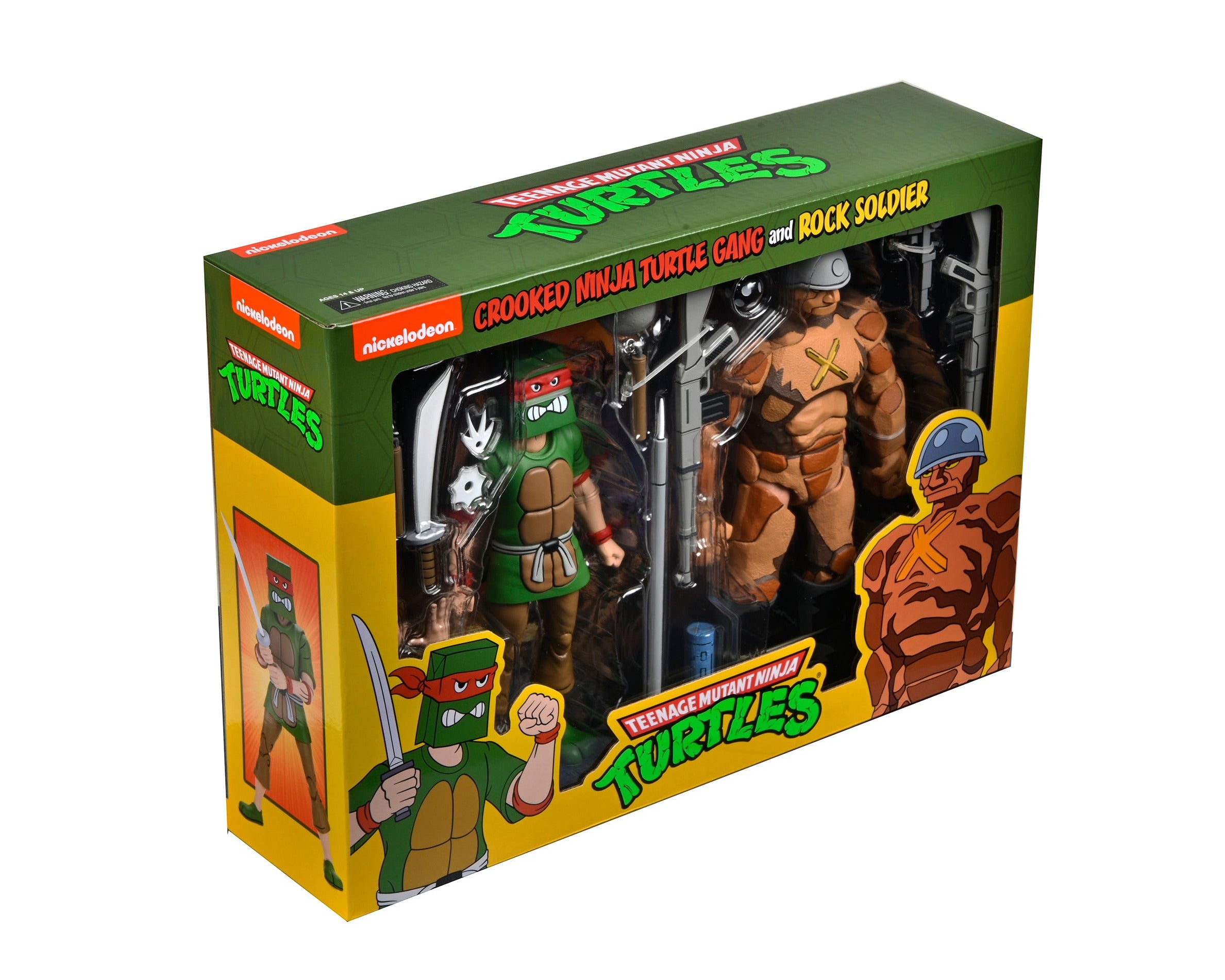Teenage Mutant Ninja Turtles (Cartoon) - Rock Soldier Infantry & Crooked Goon 7” Scale Action Figures (2-Pack) on the NECA Store