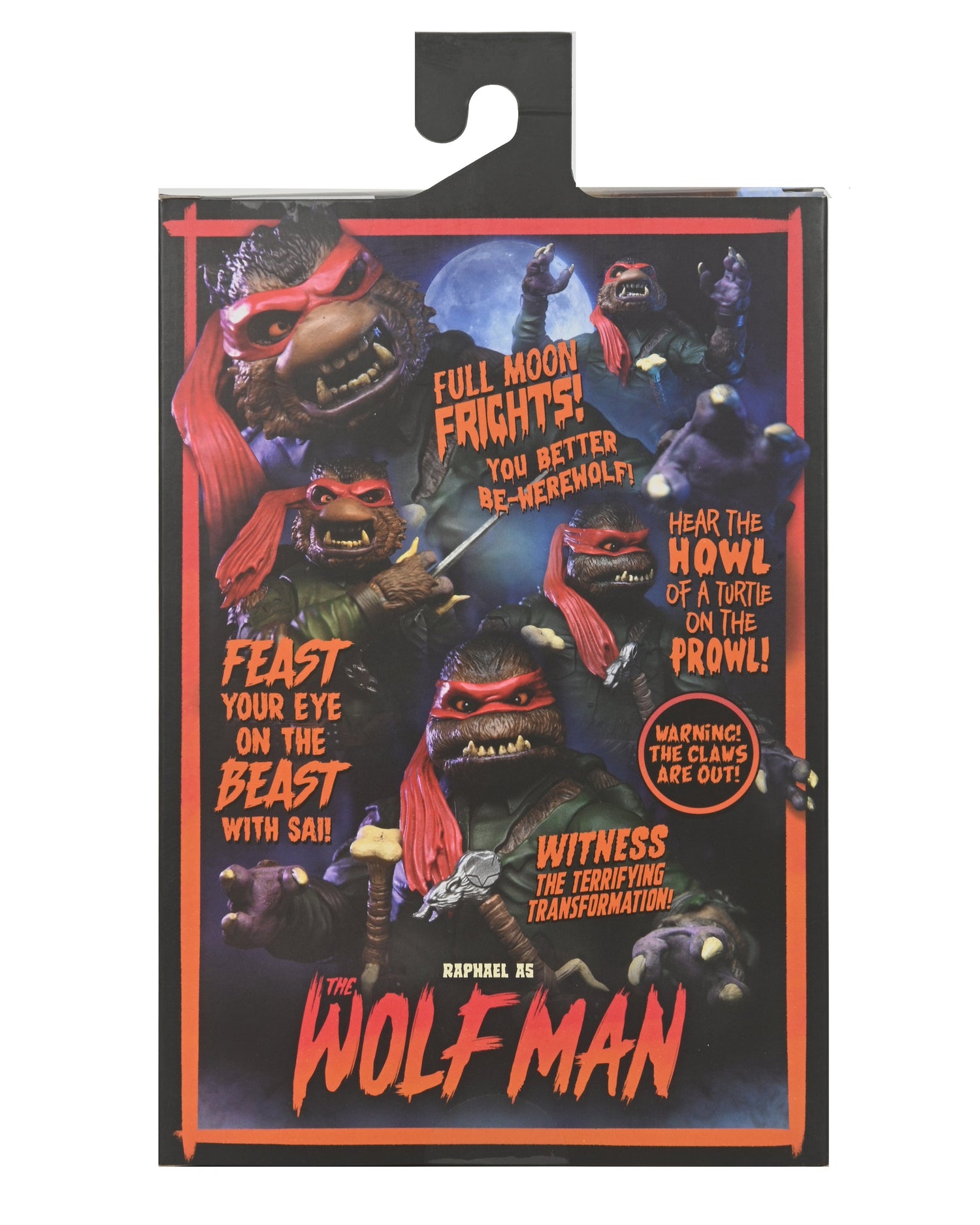 Universal Monsters x Teenage Mutant Ninja Turtles – Ultimate Raphael as the Wolf Man 7” Scale Action Figure - NECA