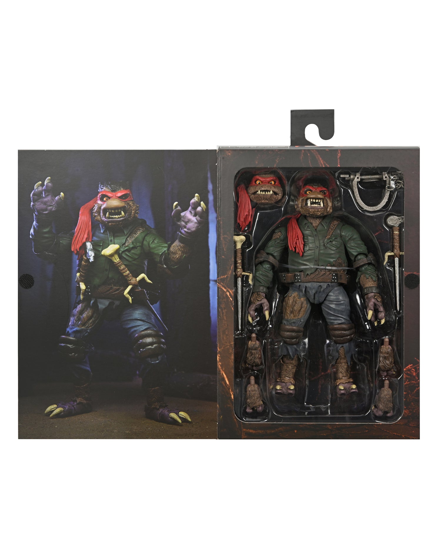 Universal Monsters x Teenage Mutant Ninja Turtles – Ultimate Raphael as the Wolf Man 7” Scale Action Figure - NECA