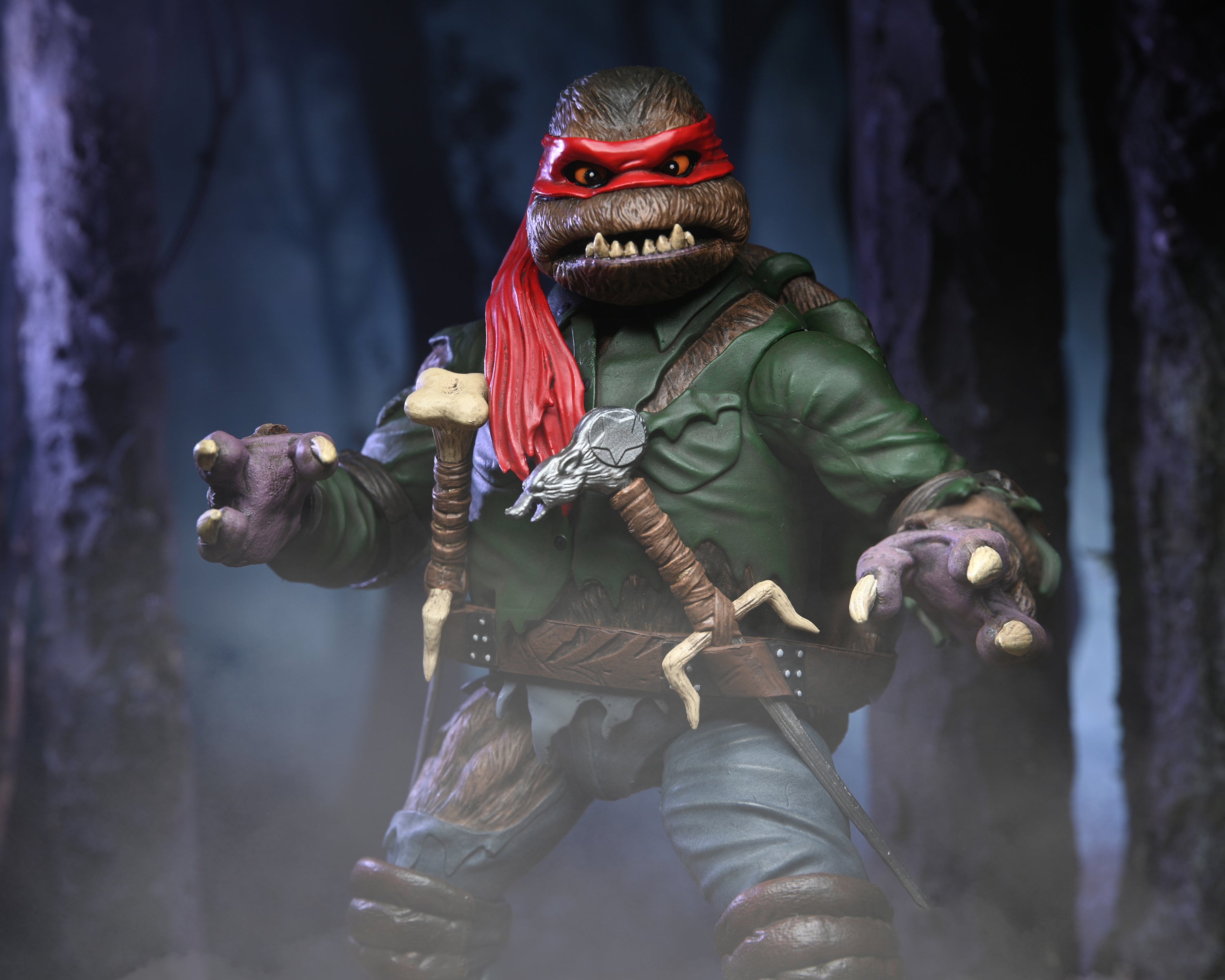 Universal Monsters x Teenage Mutant Ninja Turtles – Ultimate Raphael as the Wolf Man 7” Scale Action Figure - NECA