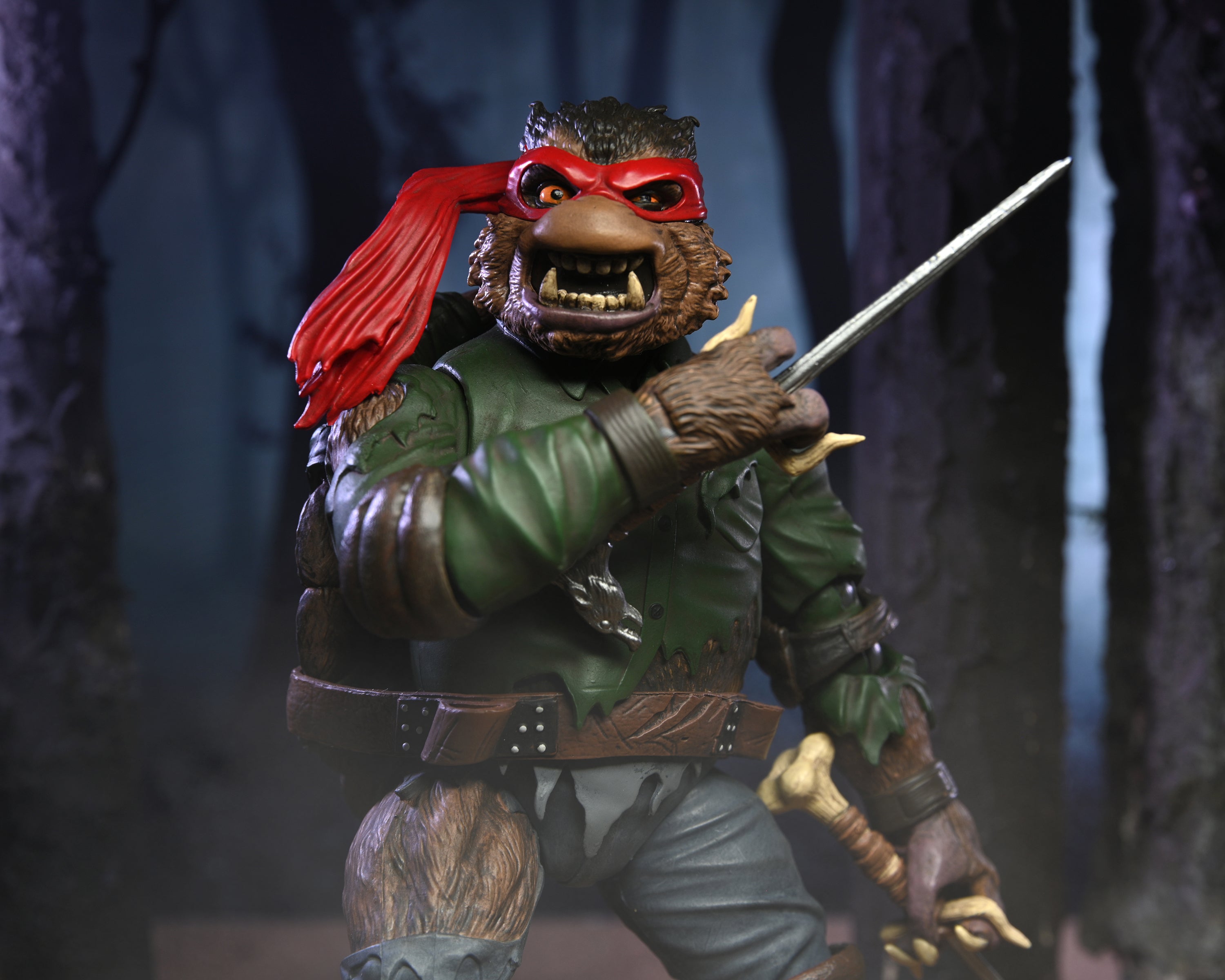Universal Monsters x Teenage Mutant Ninja Turtles – Ultimate Raphael as the Wolf Man 7” Scale Action Figure - NECA