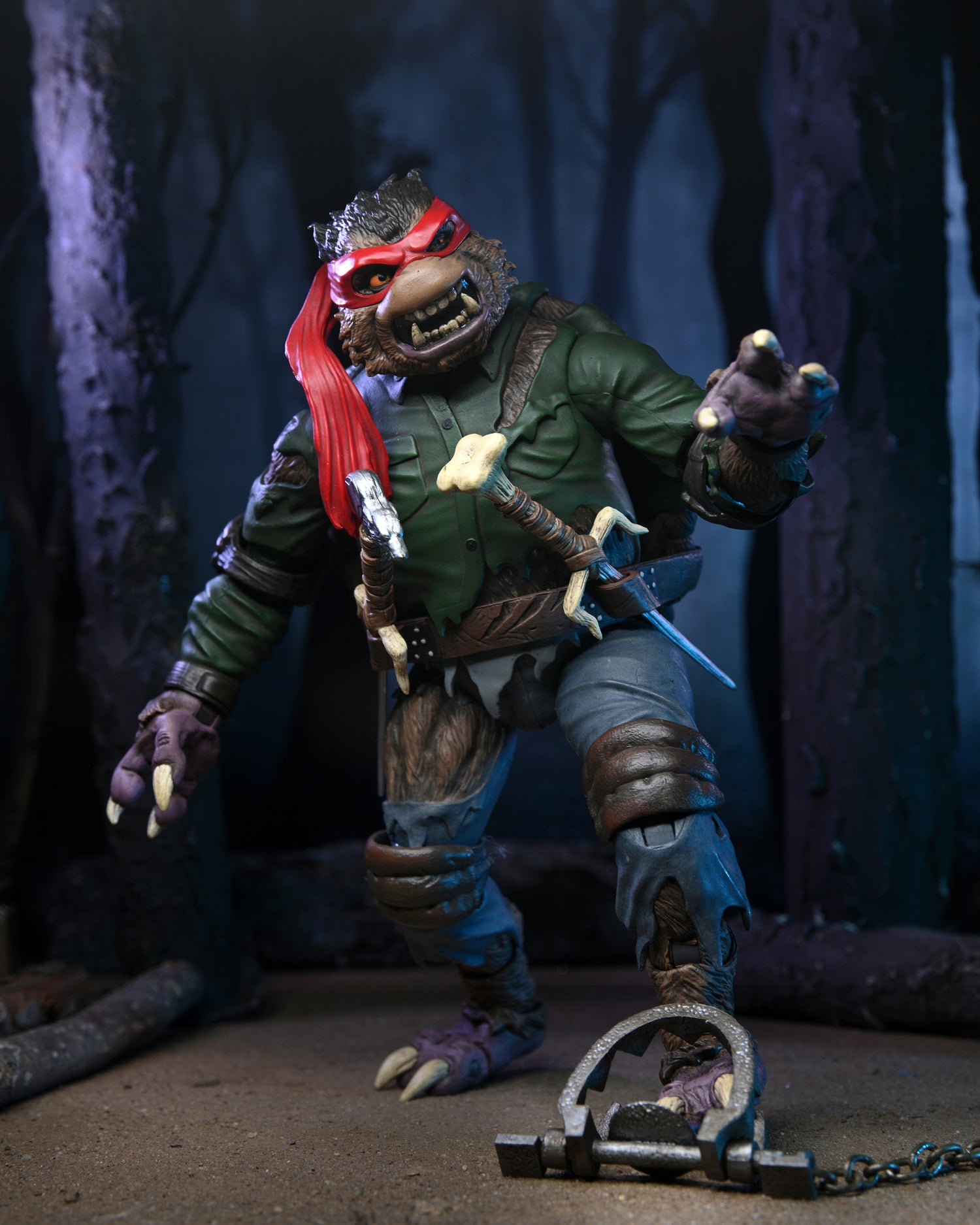 Universal Monsters x Teenage Mutant Ninja Turtles – Ultimate Raphael as the Wolf Man 7” Scale Action Figure - NECA