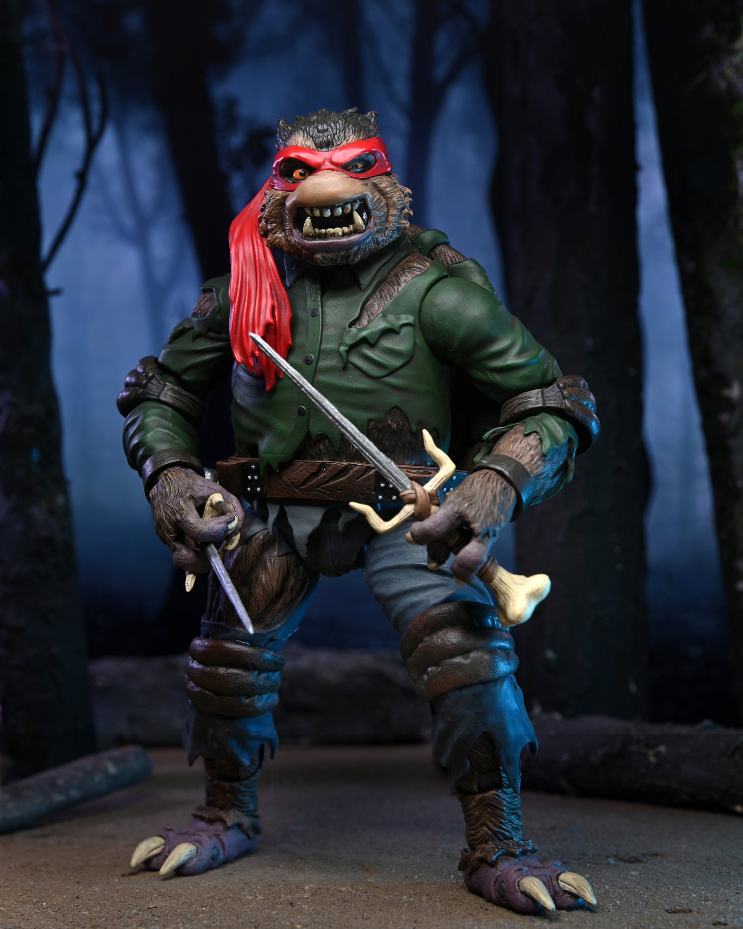 Universal Monsters x Teenage Mutant Ninja Turtles – Ultimate Raphael as the Wolf Man 7” Scale Action Figure - NECA