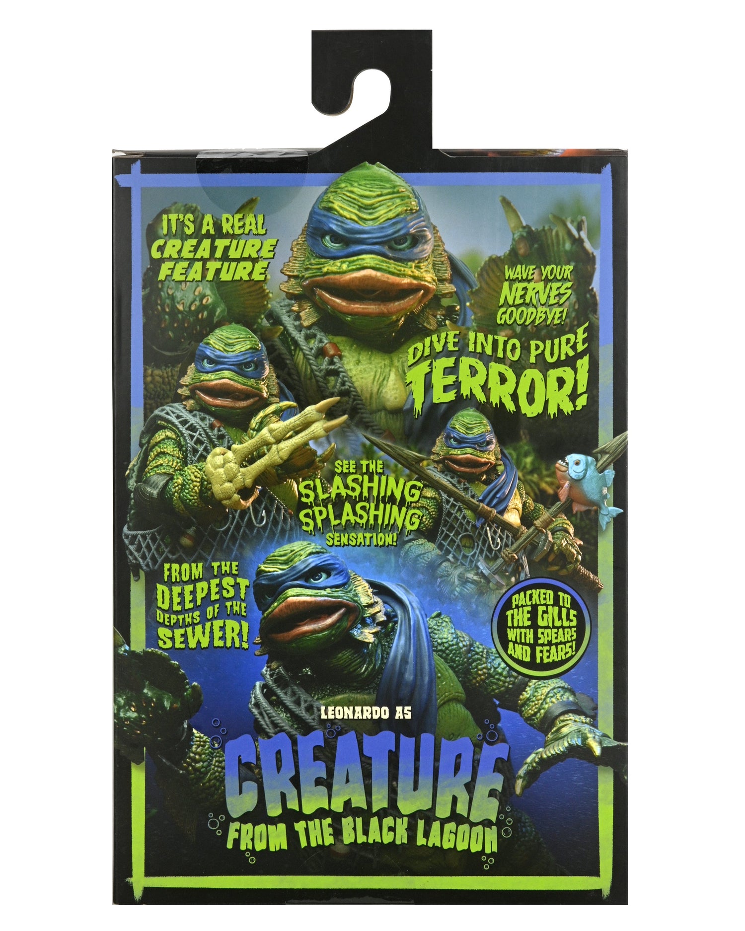 Universal Monsters x Teenage Mutant Ninja Turtles – Ultimate Leonardo as the Creature 7” Scale Action Figure - NECA