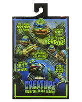 Universal Monsters x Teenage Mutant Ninja Turtles – Ultimate Leonardo as the Creature 7” Scale Action Figure - NECA
