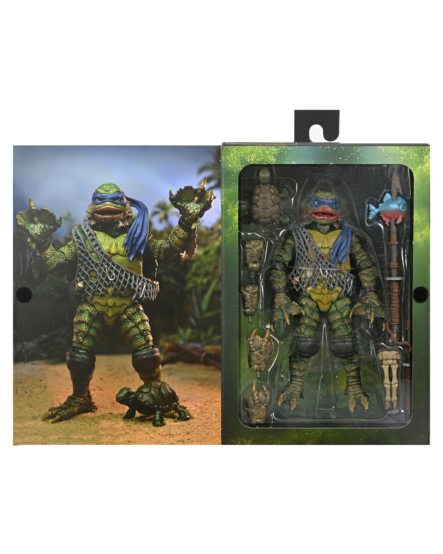 Universal Monsters x Teenage Mutant Ninja Turtles – Ultimate Leonardo as the Creature 7” Scale Action Figure - NECA