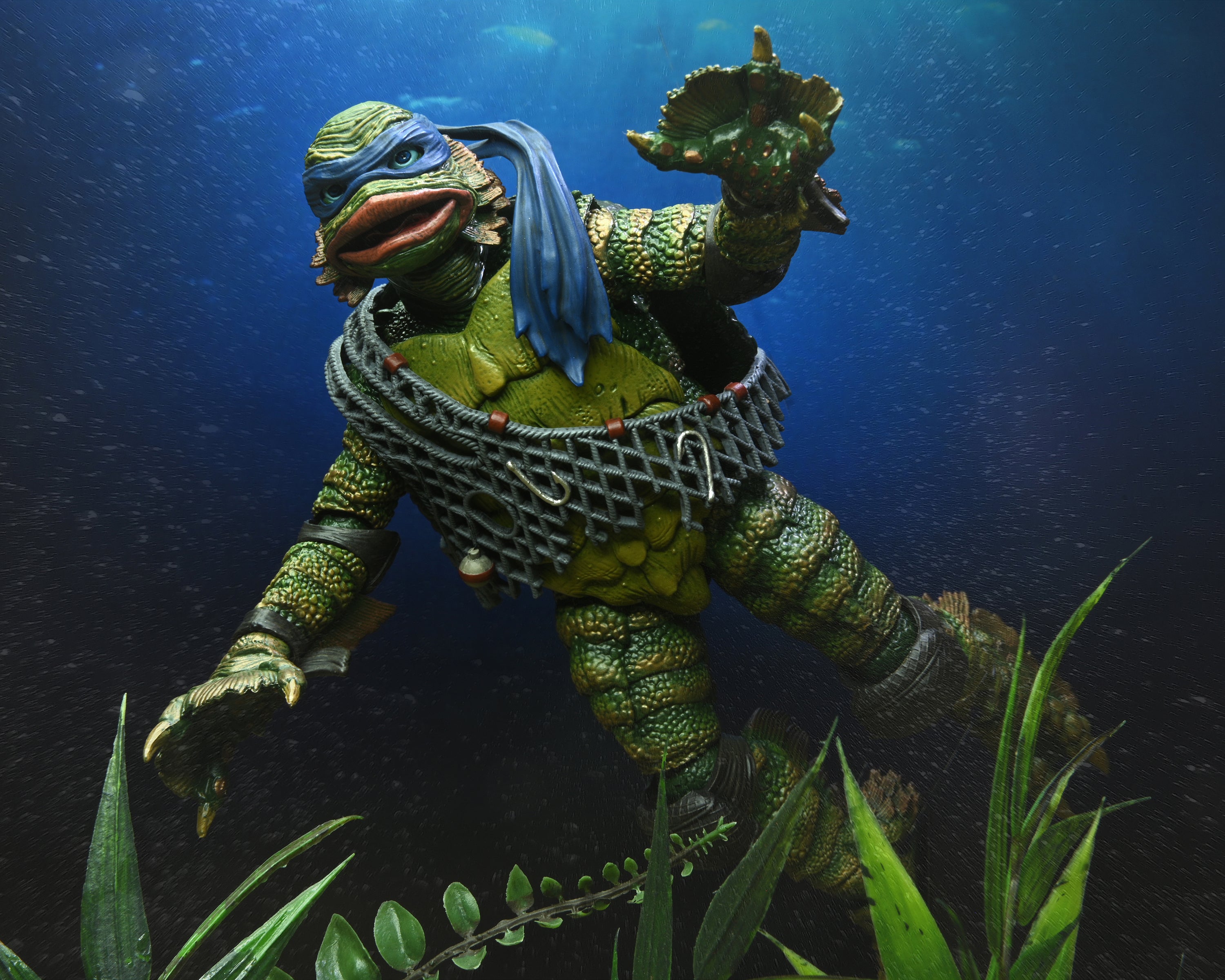 Universal Monsters x Teenage Mutant Ninja Turtles – Ultimate Leonardo as the Creature 7” Scale Action Figure - NECA
