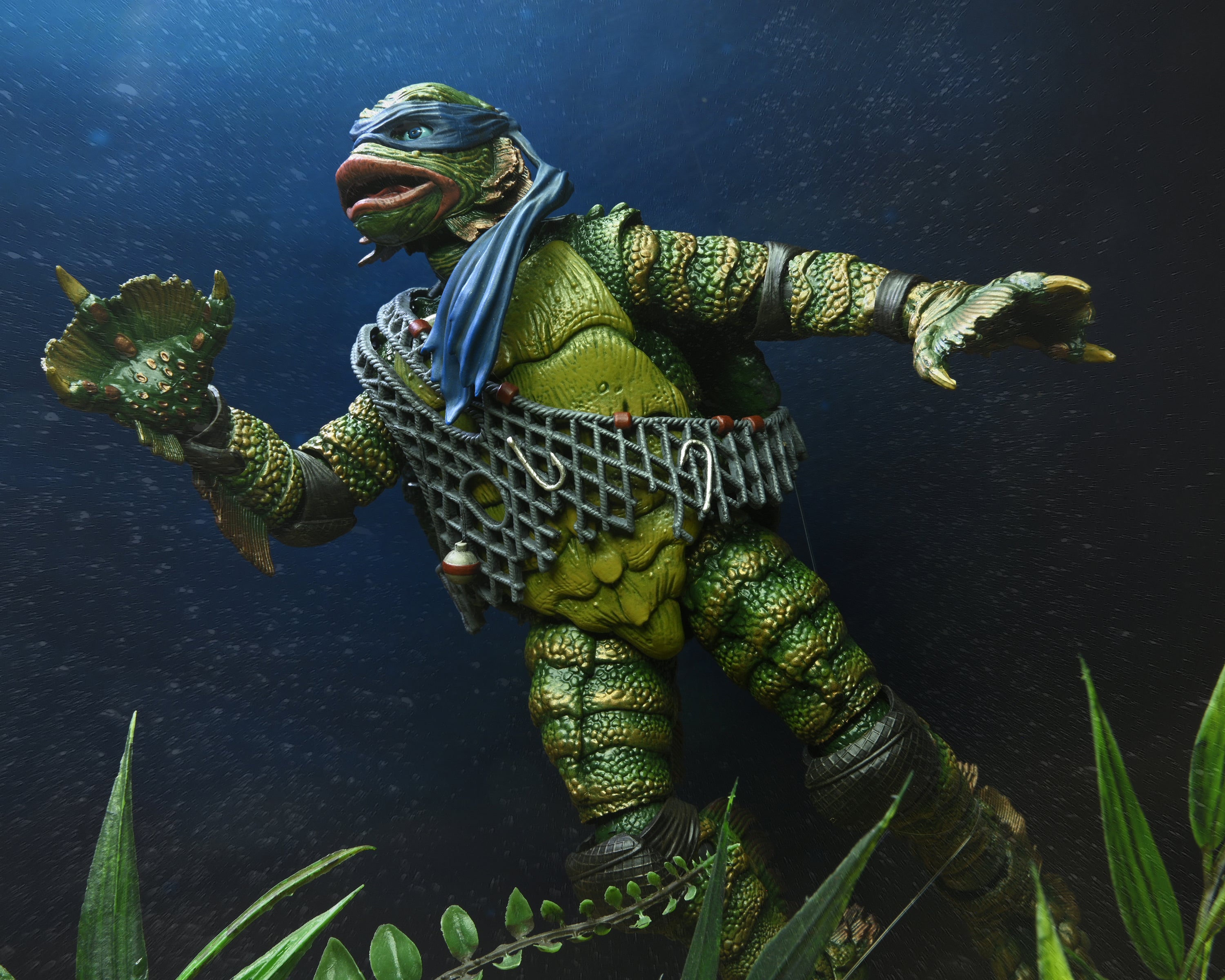 Universal Monsters x Teenage Mutant Ninja Turtles – Ultimate Leonardo as the Creature 7” Scale Action Figure - NECA