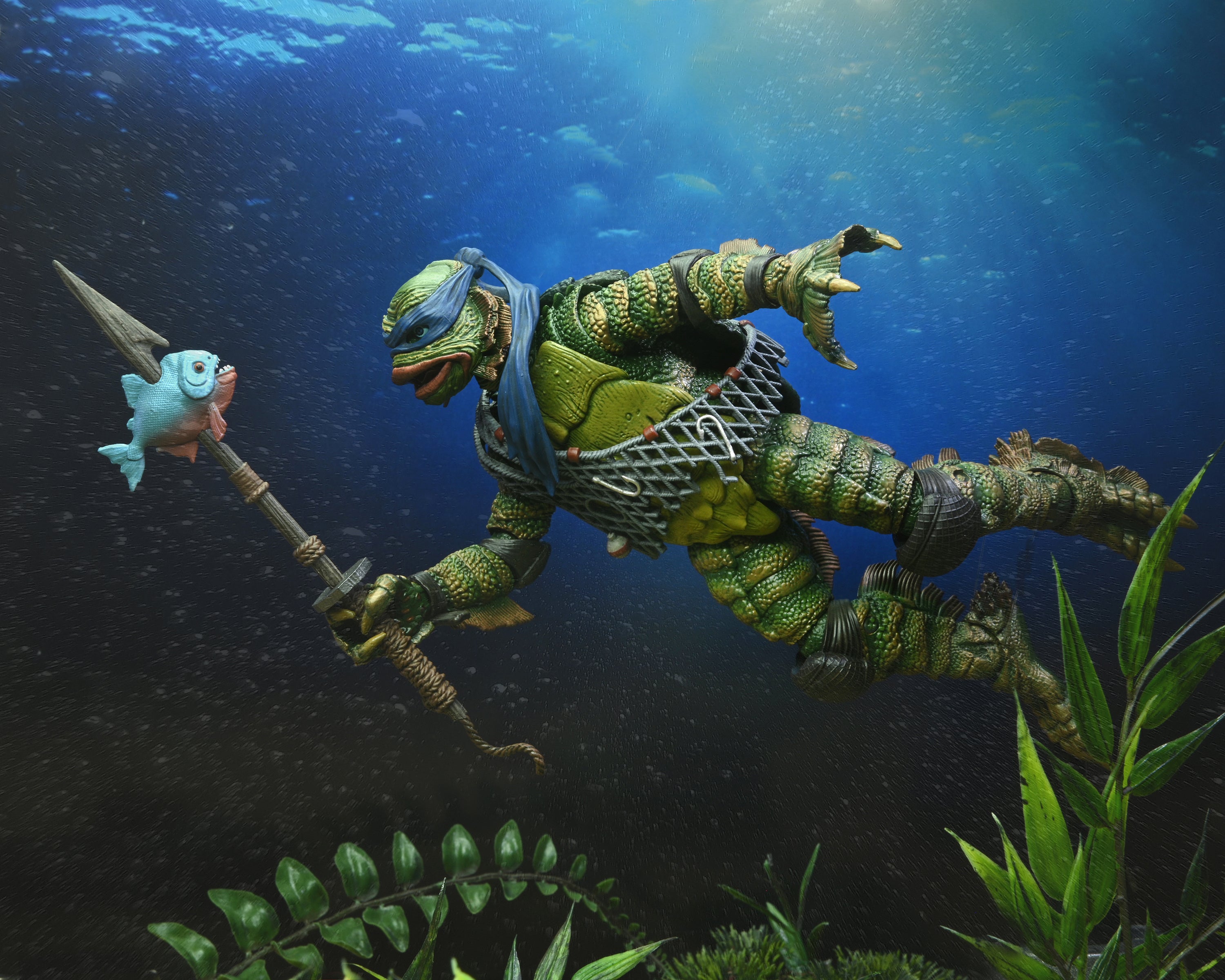 Universal Monsters x Teenage Mutant Ninja Turtles – Ultimate Leonardo as the Creature 7” Scale Action Figure - NECA