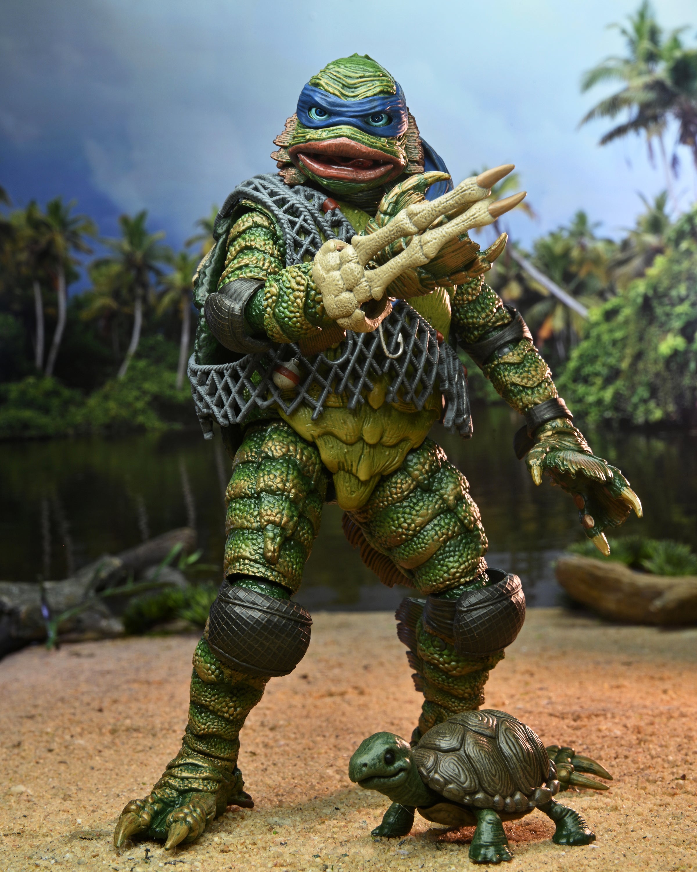 Universal Monsters x Teenage Mutant Ninja Turtles: Leonardo as the Creature 7 Inch Action Figure