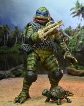 Universal Monsters x Teenage Mutant Ninja Turtles – Ultimate Leonardo as the Creature 7” Scale Action Figure - NECA