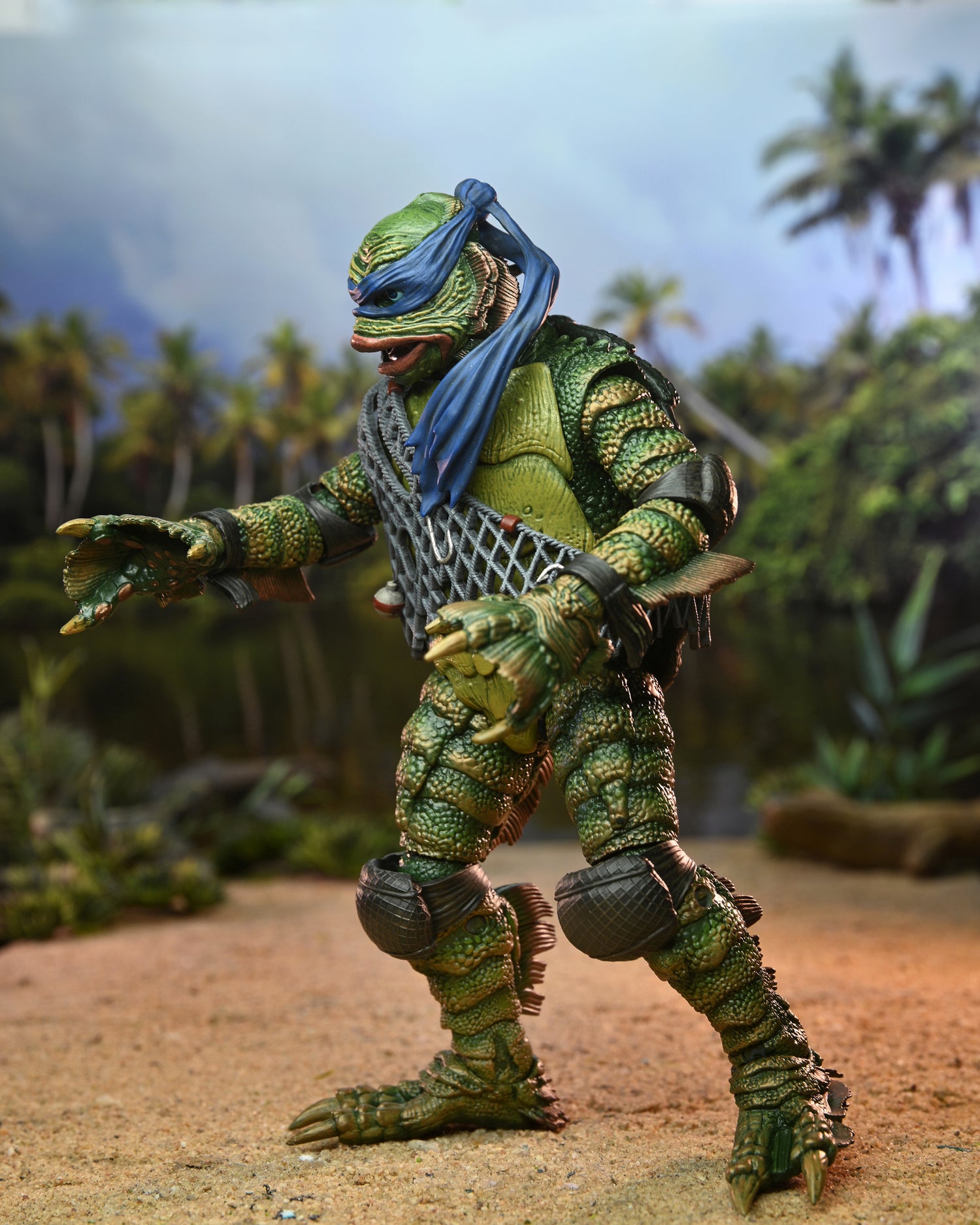 Universal Monsters x Teenage Mutant Ninja Turtles – Ultimate Leonardo as the Creature 7” Scale Action Figure - NECA