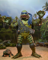 Universal Monsters x Teenage Mutant Ninja Turtles – Ultimate Leonardo as the Creature 7” Scale Action Figure - NECA